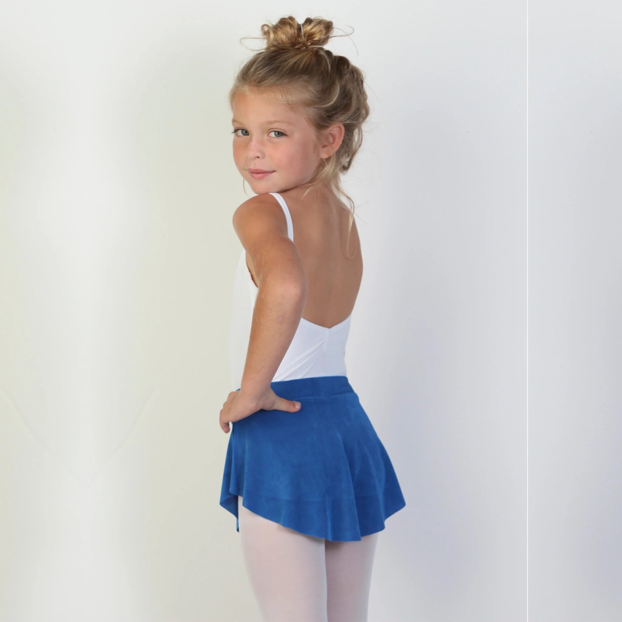 Girls Blue Ballet Skirt