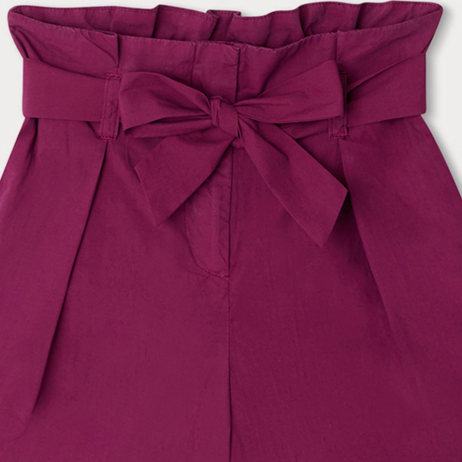 Girls Fuchsia Cotton Shorts