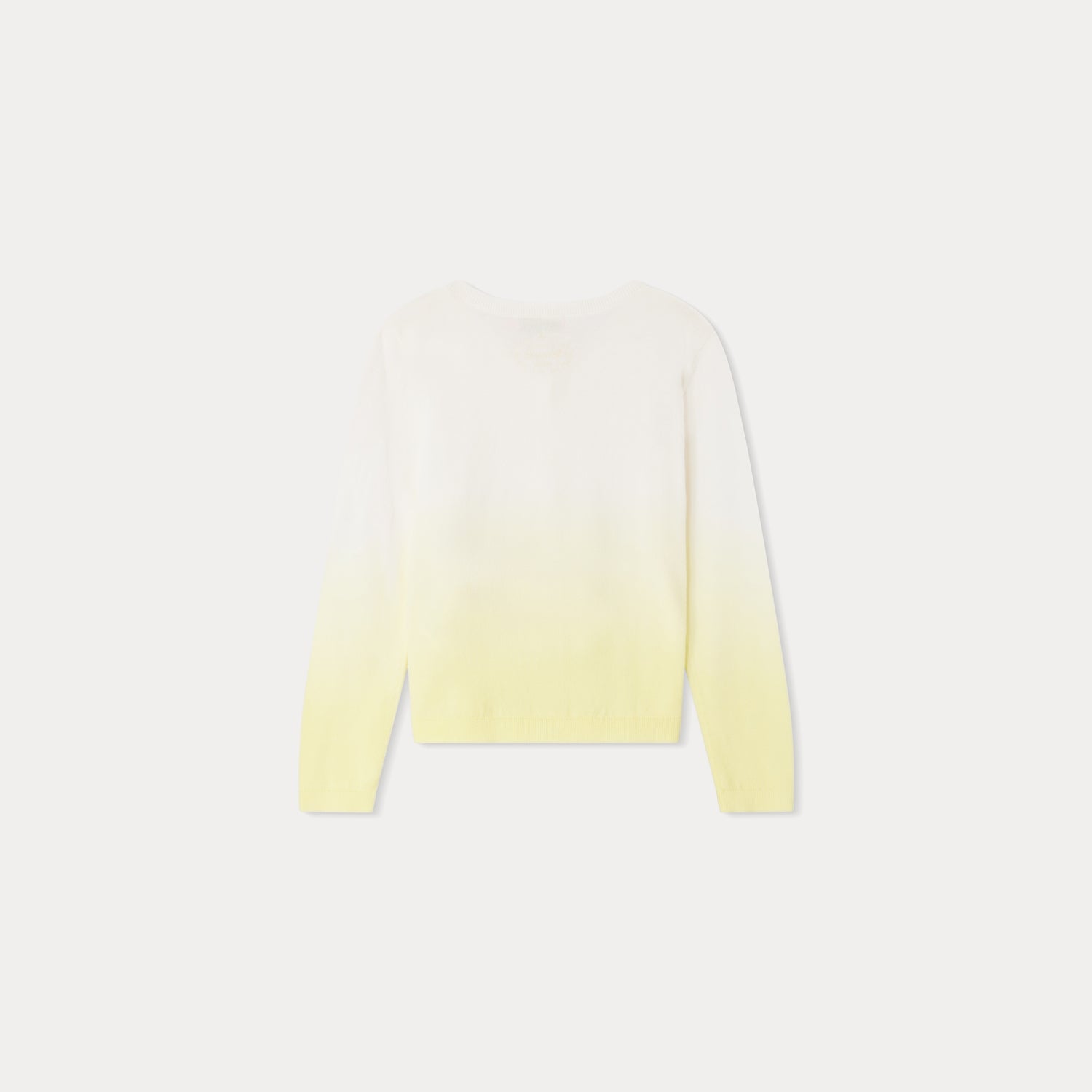 Girls Yellow Cotton Cardigan