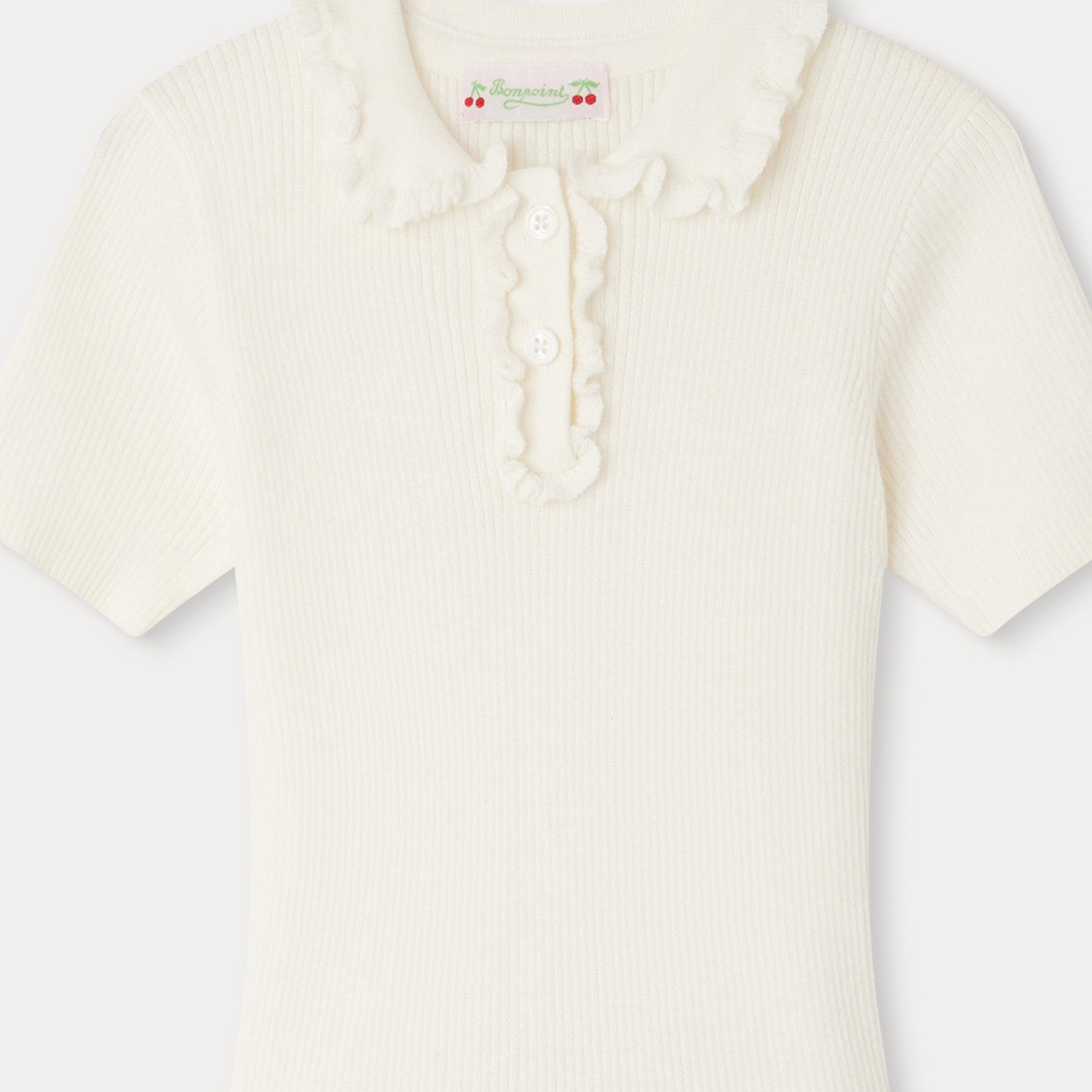 Girls White Logo Cotton Dress