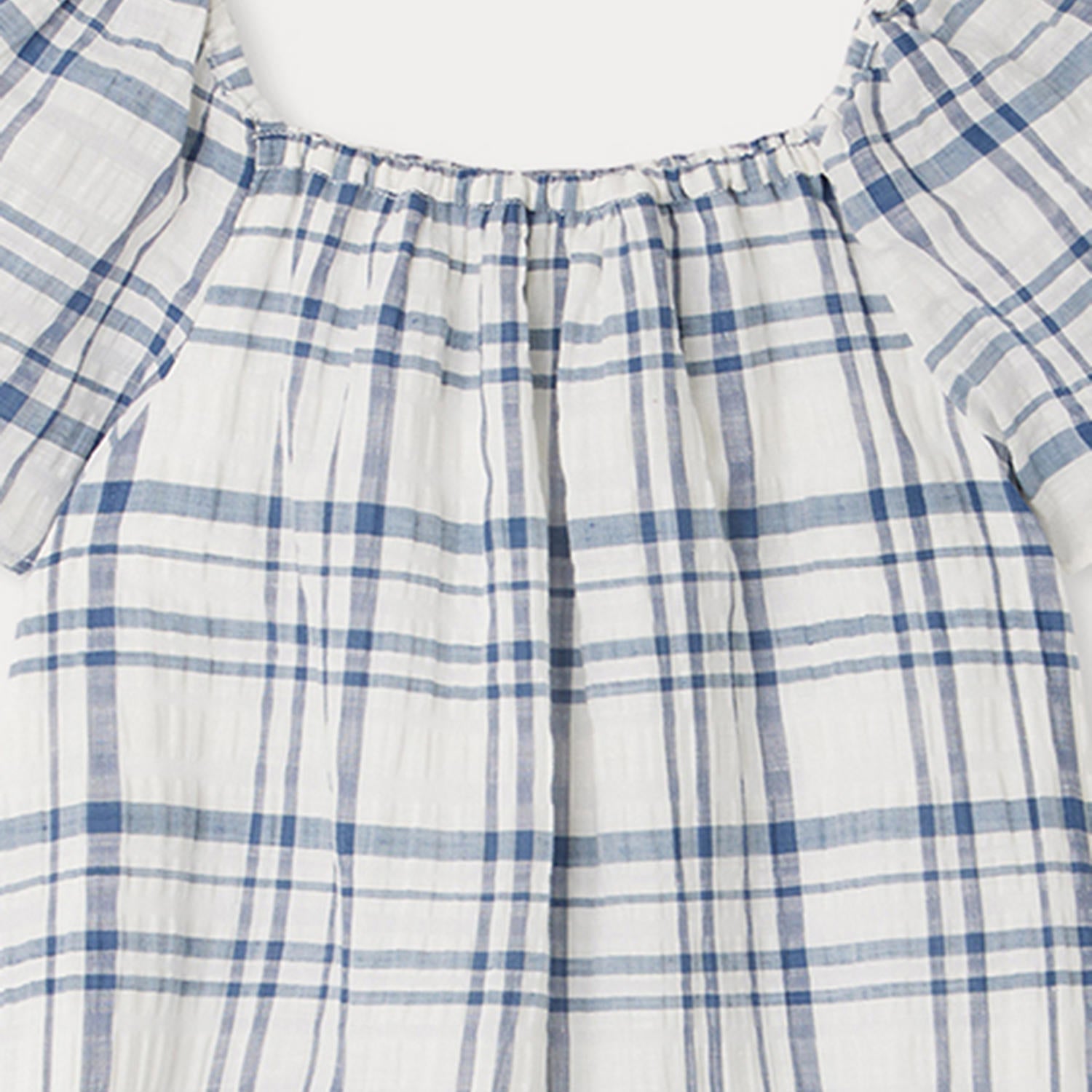 Girls Blue Check Dress