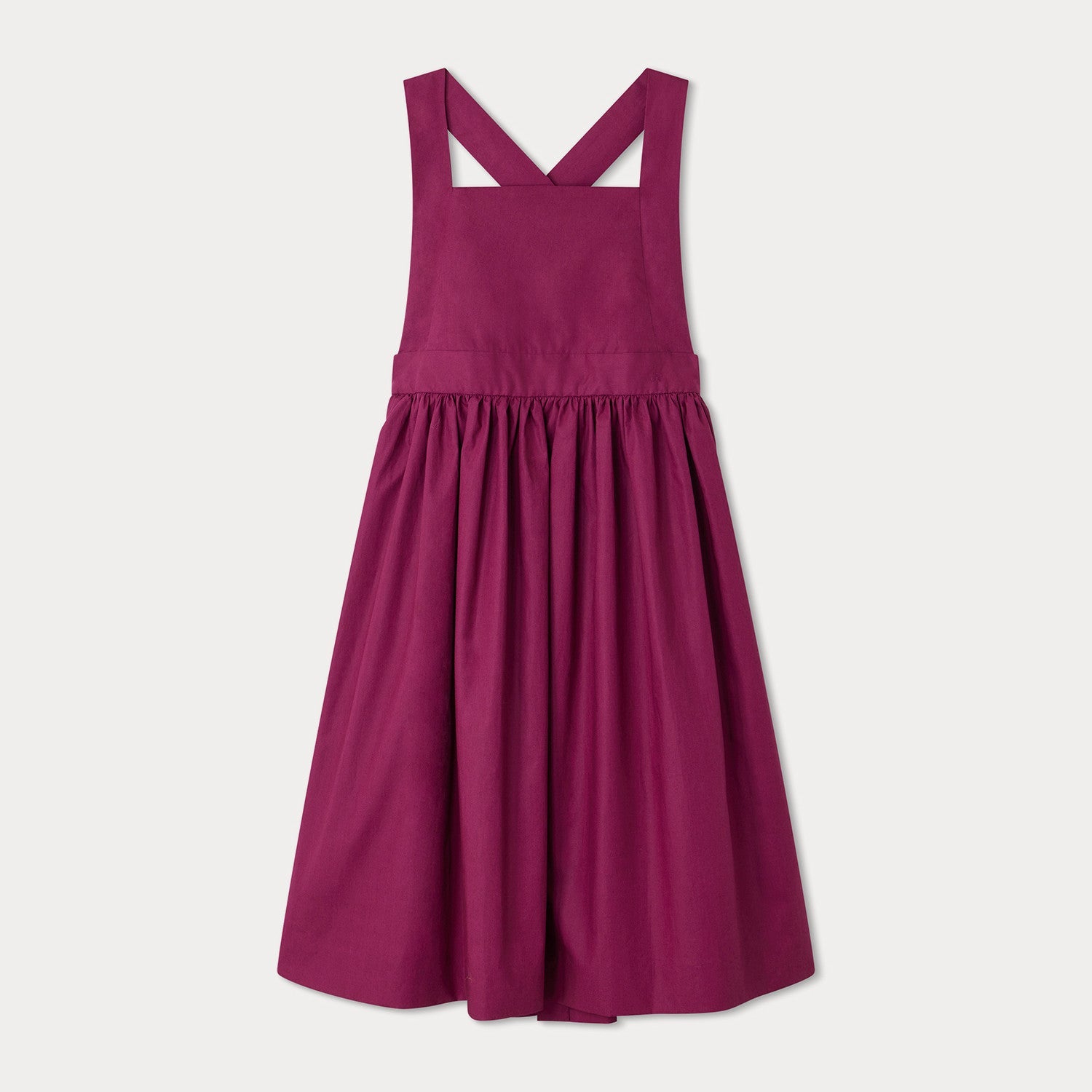 Girls Violet Cotton Dress