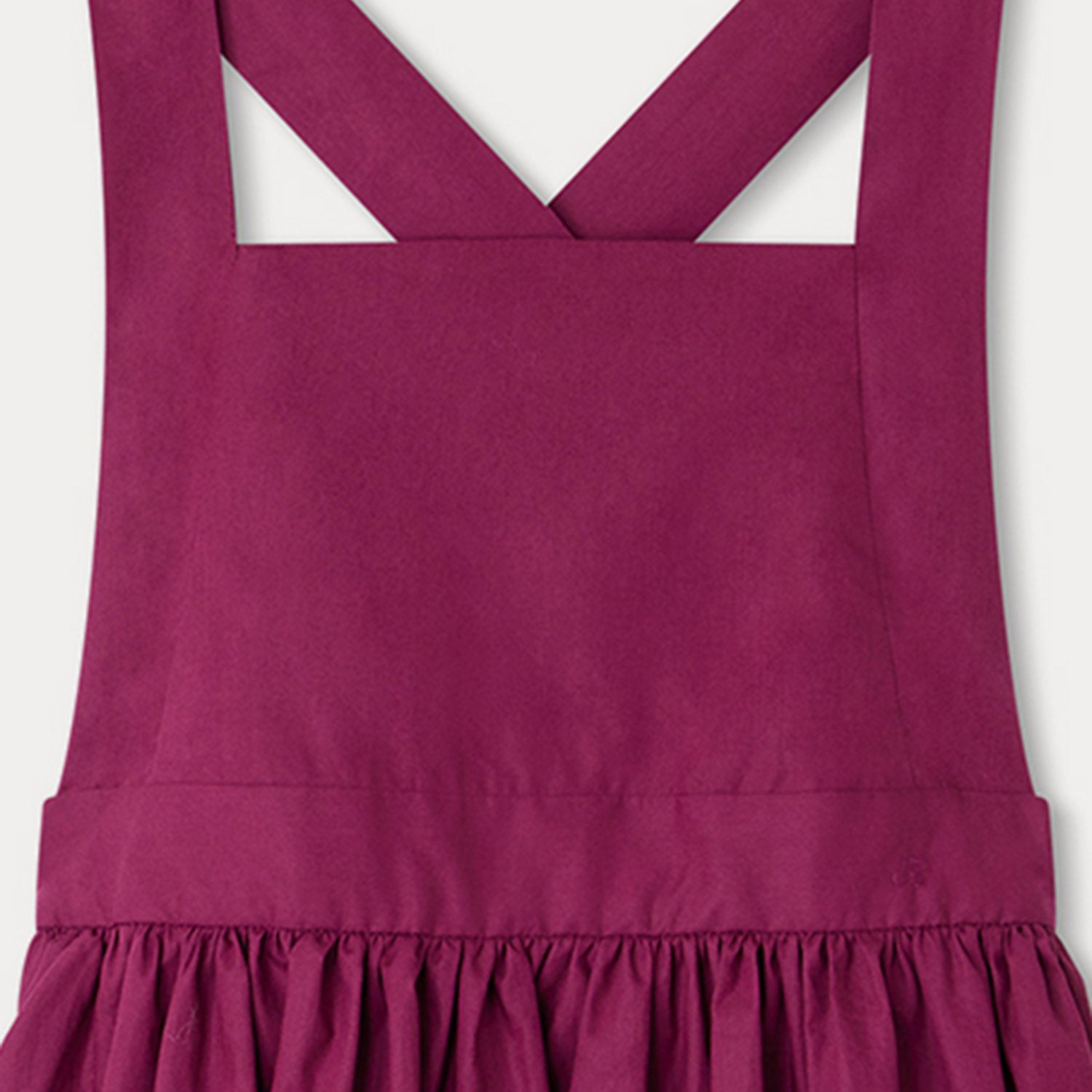 Girls Violet Cotton Dress