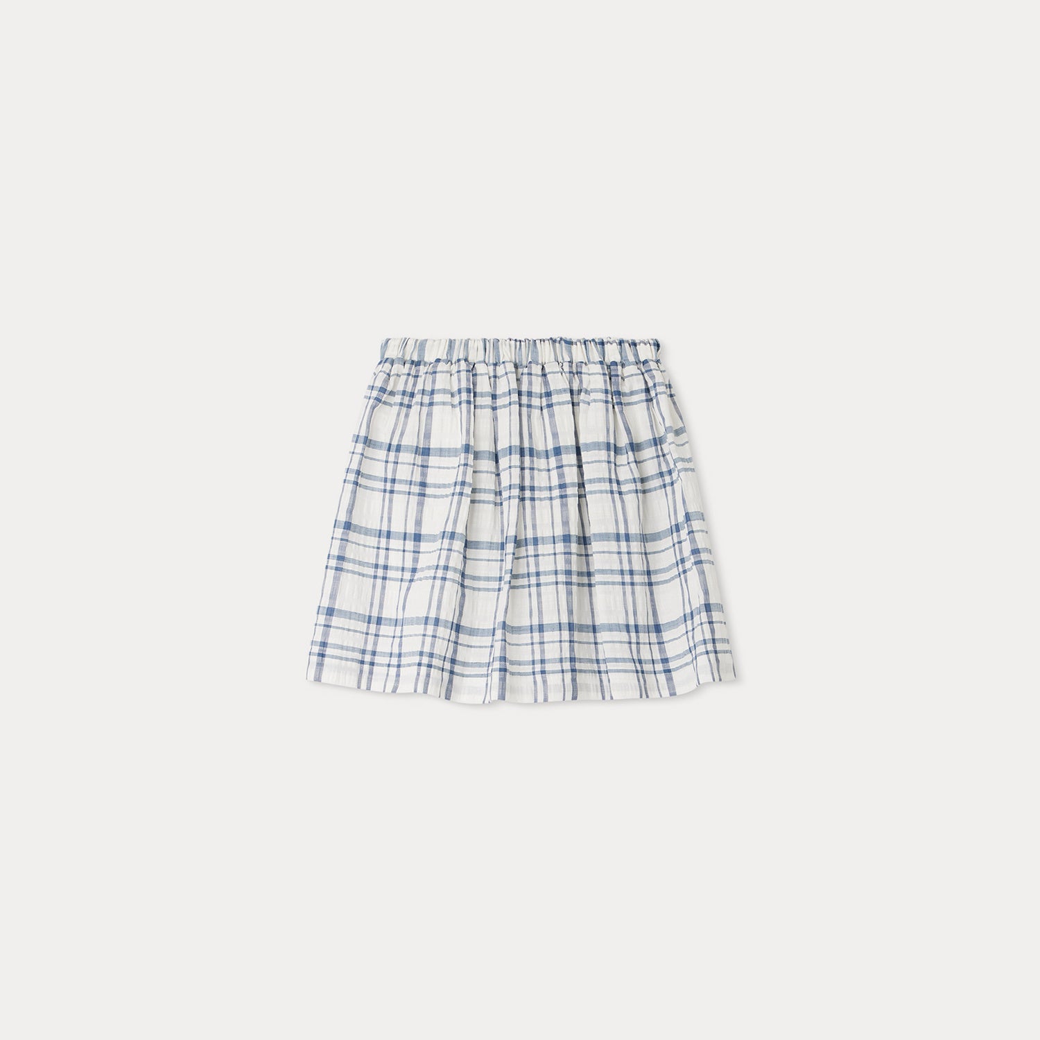 Girls Blue Check Skirt