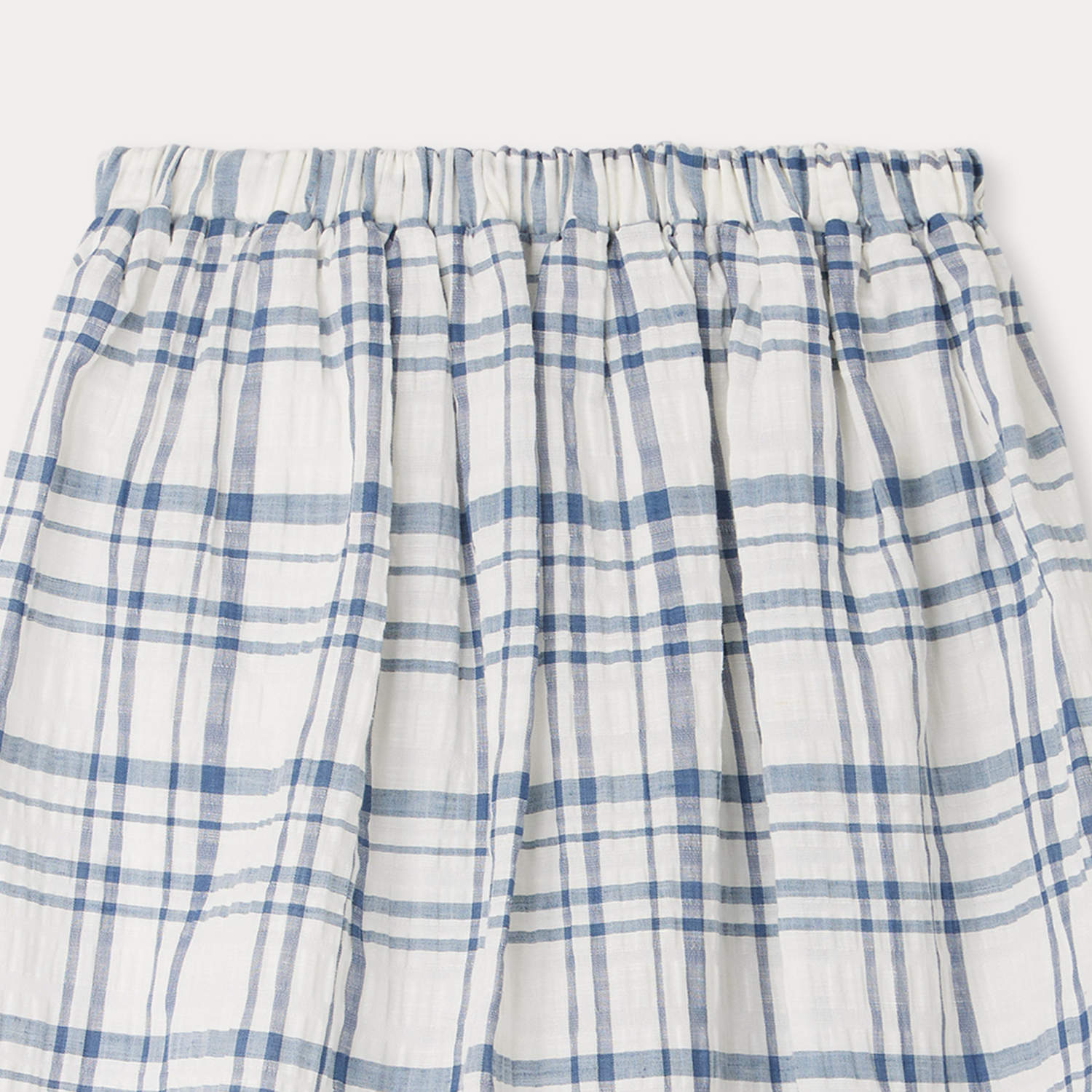 Girls Blue Check Skirt