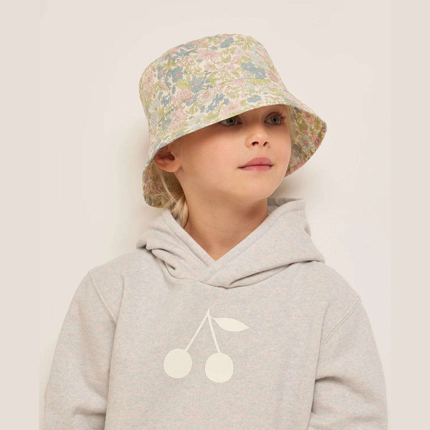 Girls Grey Logo Hooded Sweatshirt