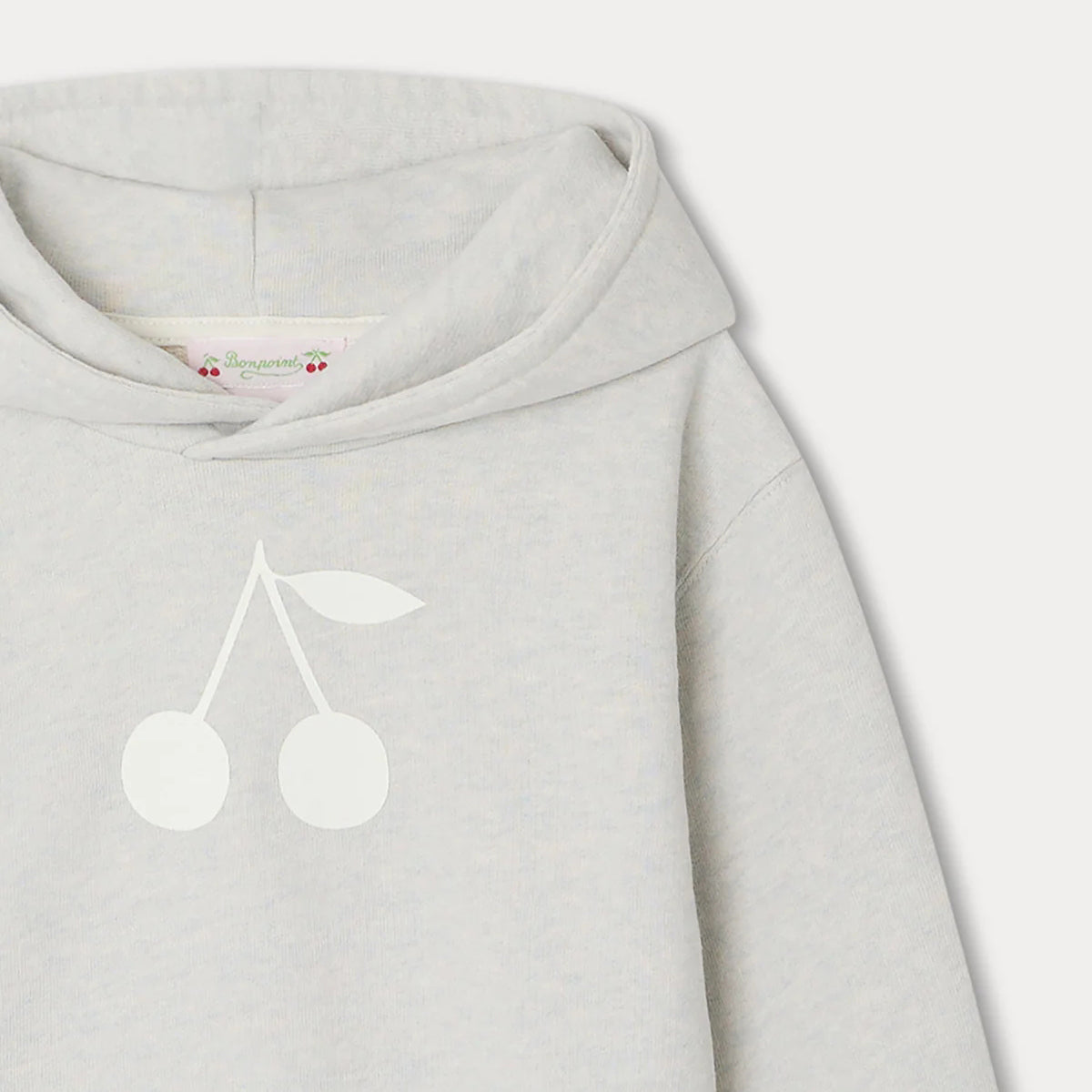 Girls Grey Logo Hooded Sweatshirt