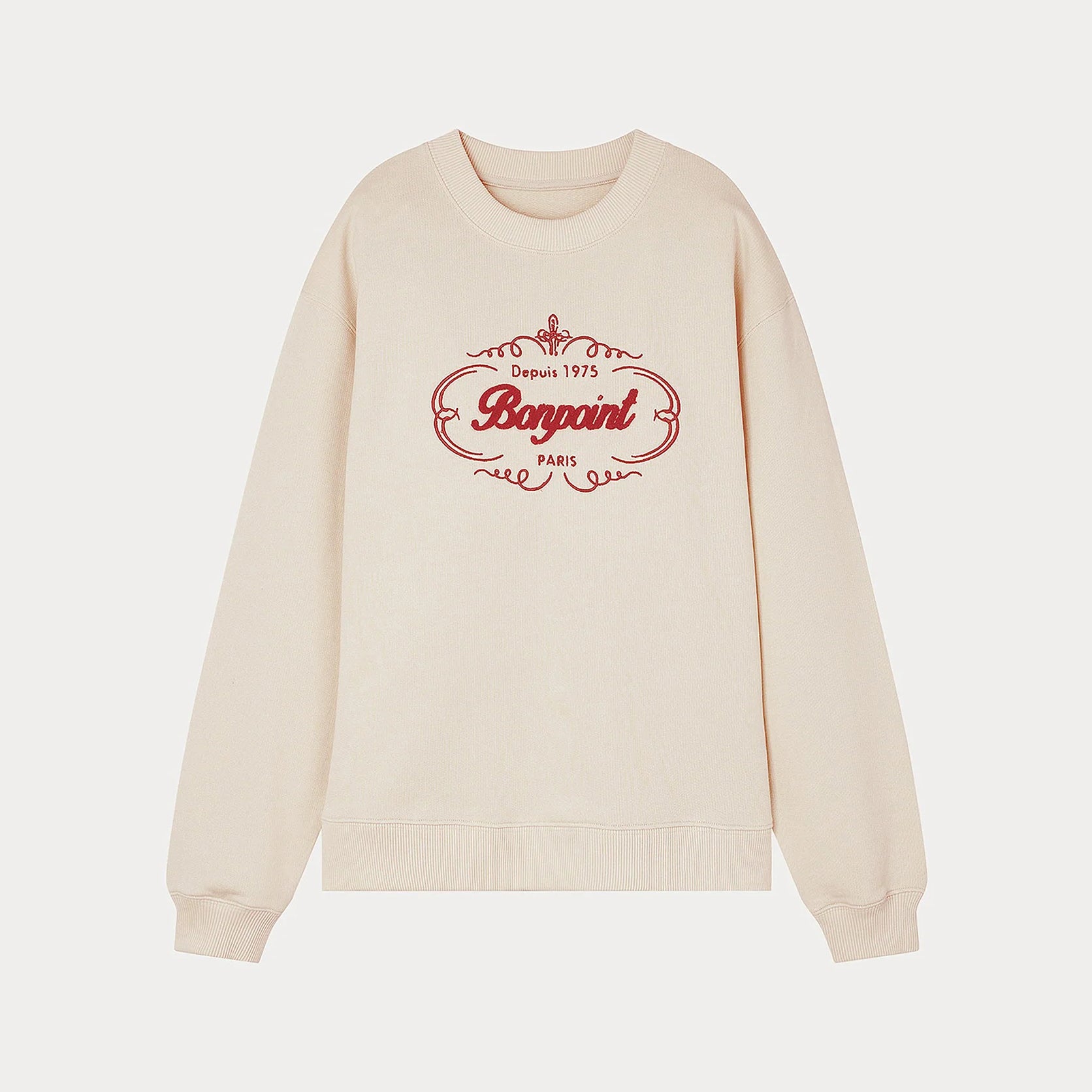 Girls White Logo Cotton Sweatshirt