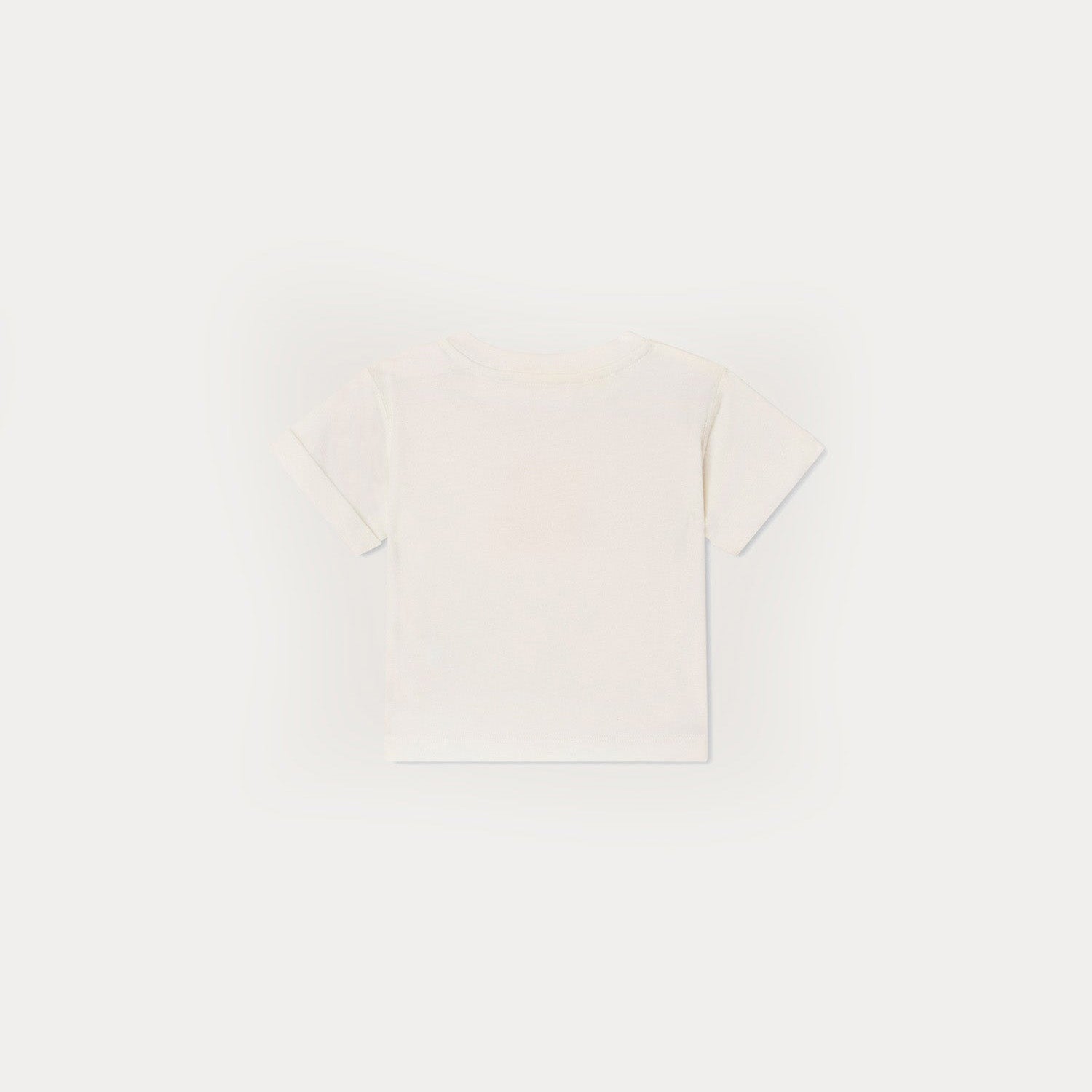 Baby Girls White Logo Cotton T-Shirt