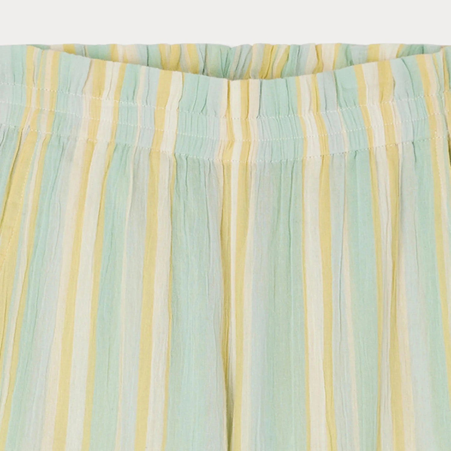 Girls Mint Stripes Cotton Trousers