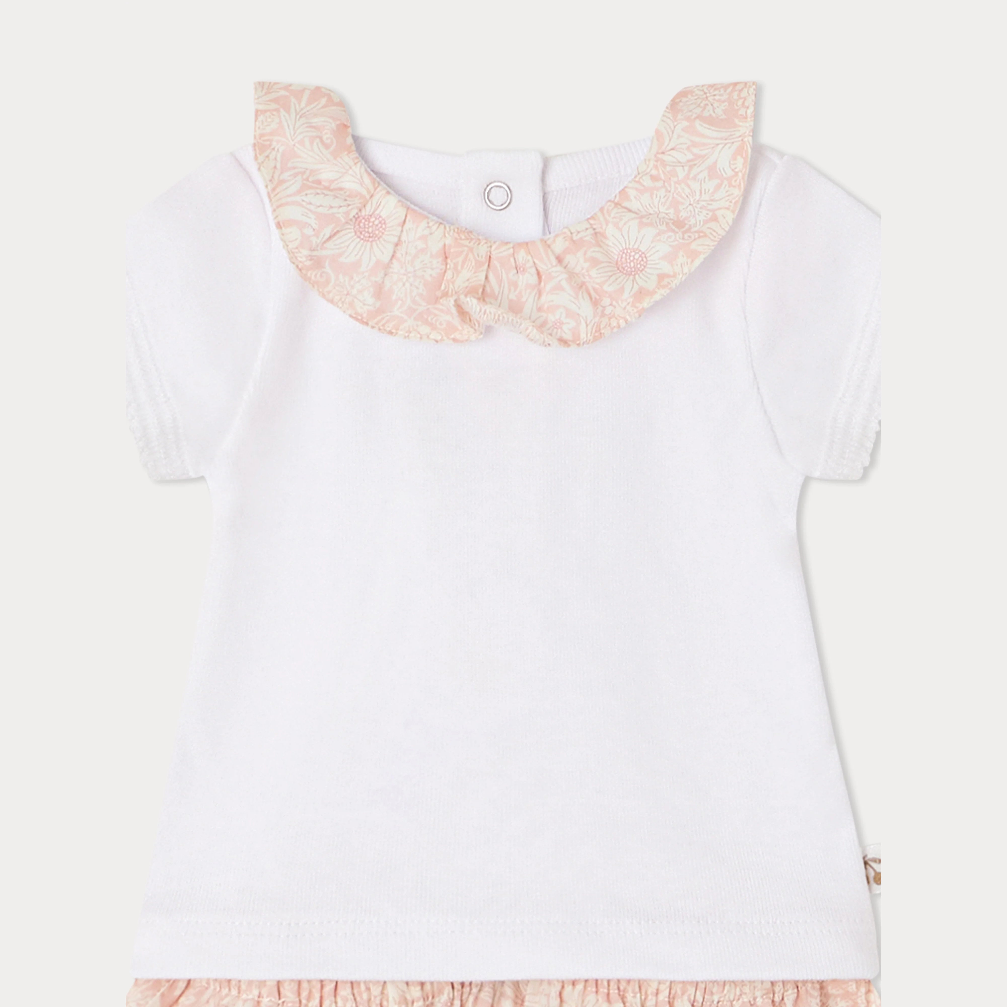 Baby Girls White Cotton Set