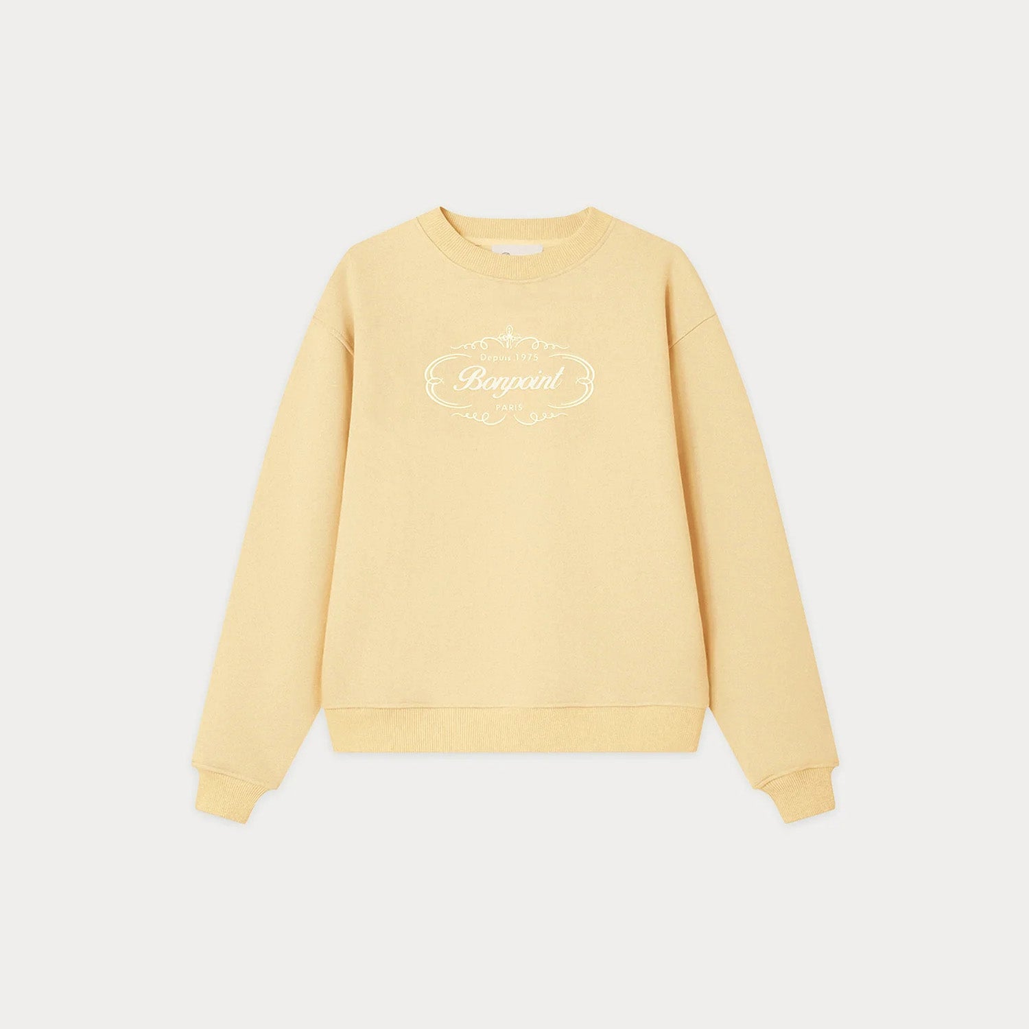 Women Yellow Logo Cotton Sweatshirt