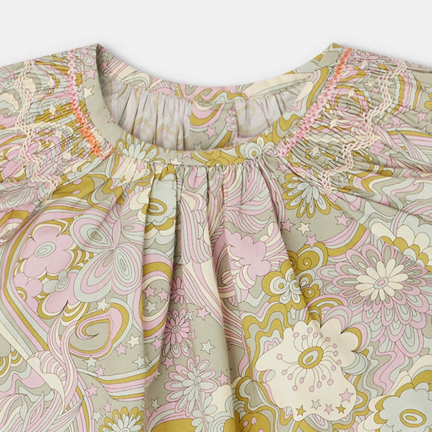 Baby Girls Multicolor Cotton Dress