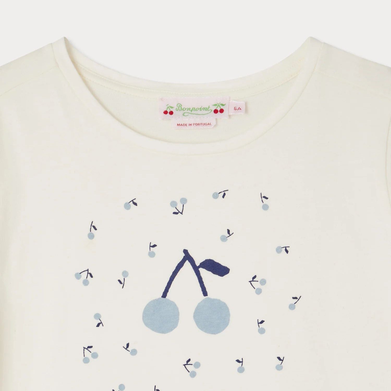 Girls Ivory Cotton T-Shirt