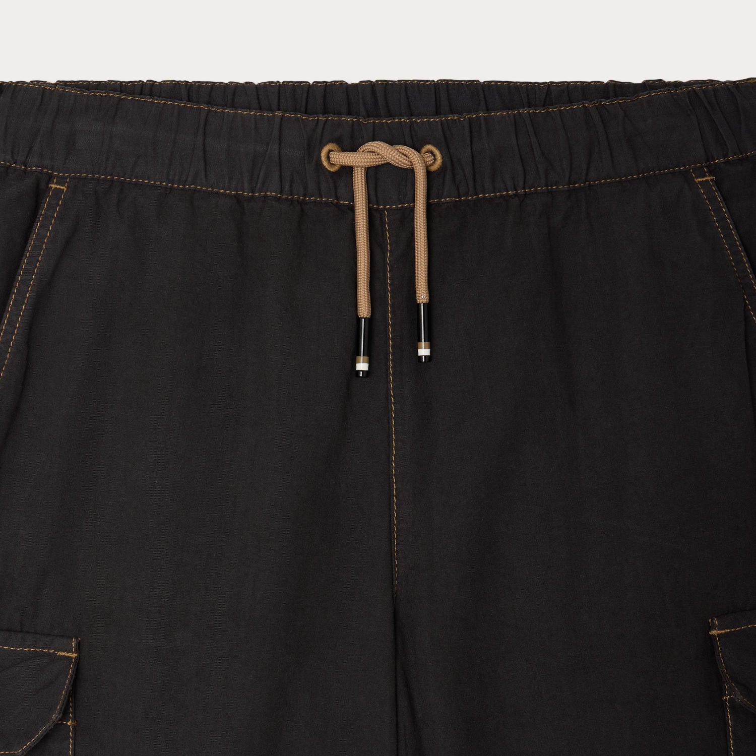 Boys Black Cotton Trousers