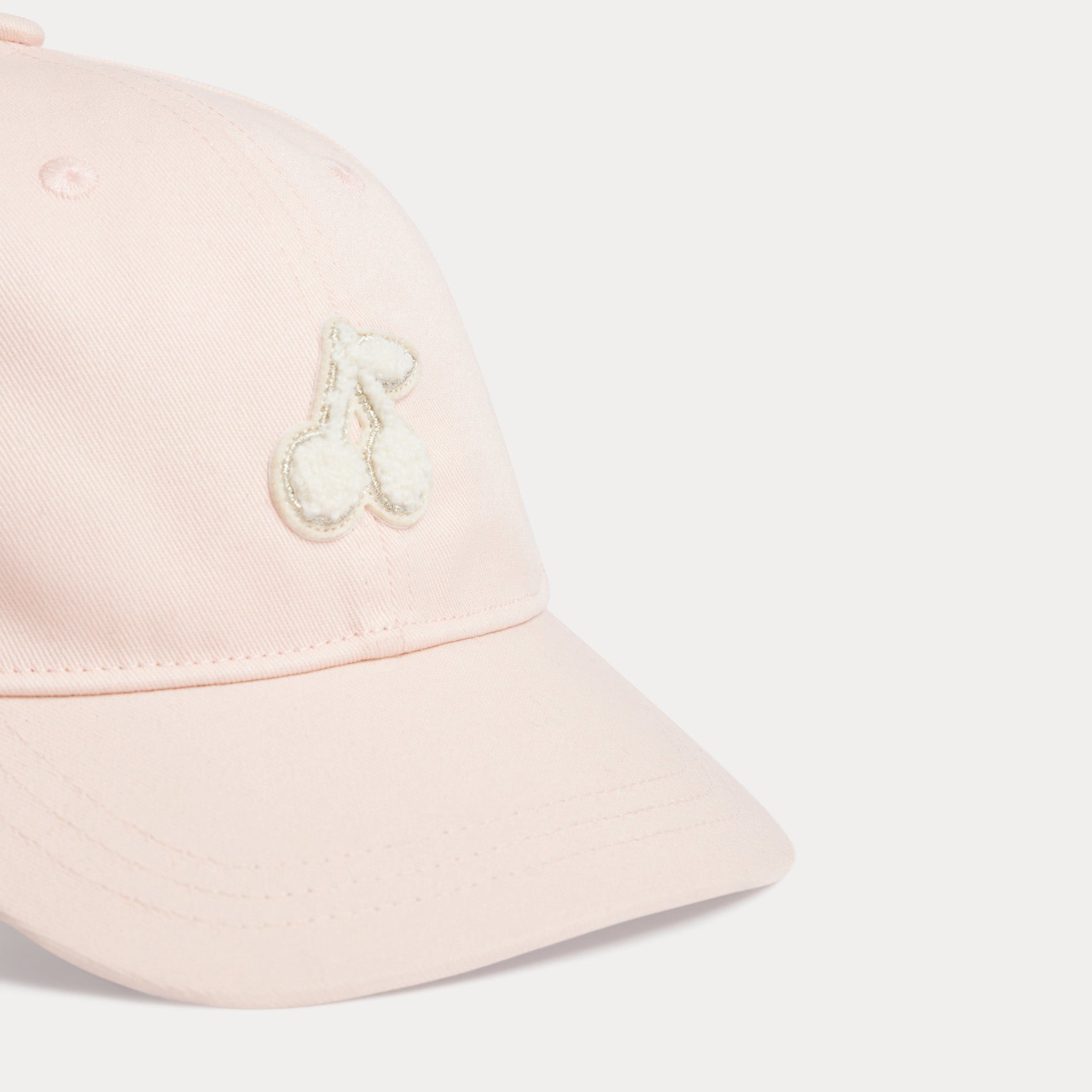 Girls Light Pink Cotton Cap