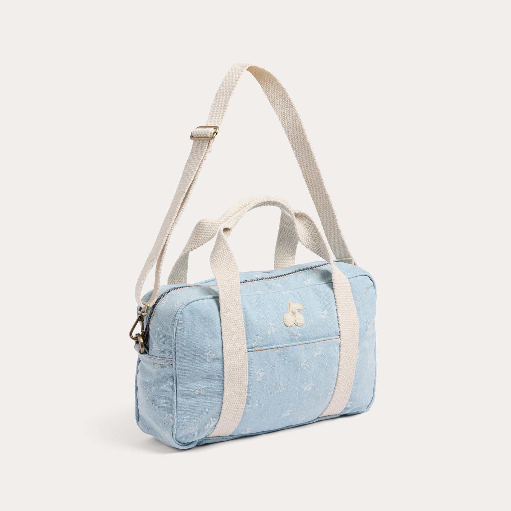 Girls Light Blue Denim Handbag(L 34 x W 11 x H 22 cm)