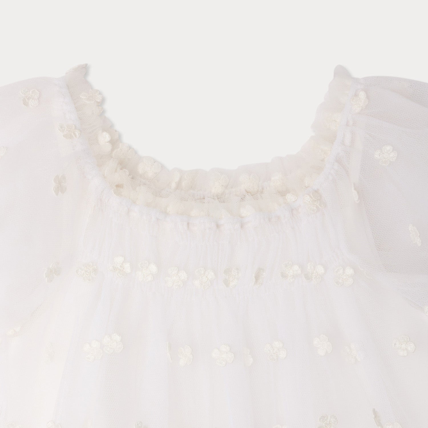 Girls White Tulle Dress