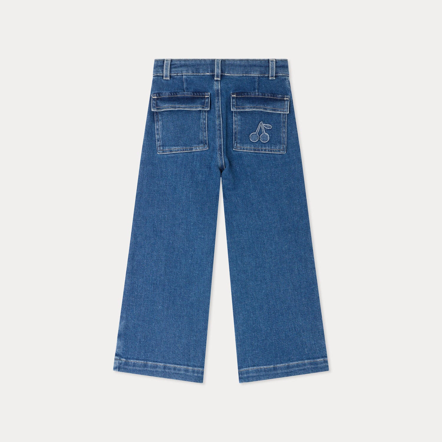 Girls Blue Denim Trousers