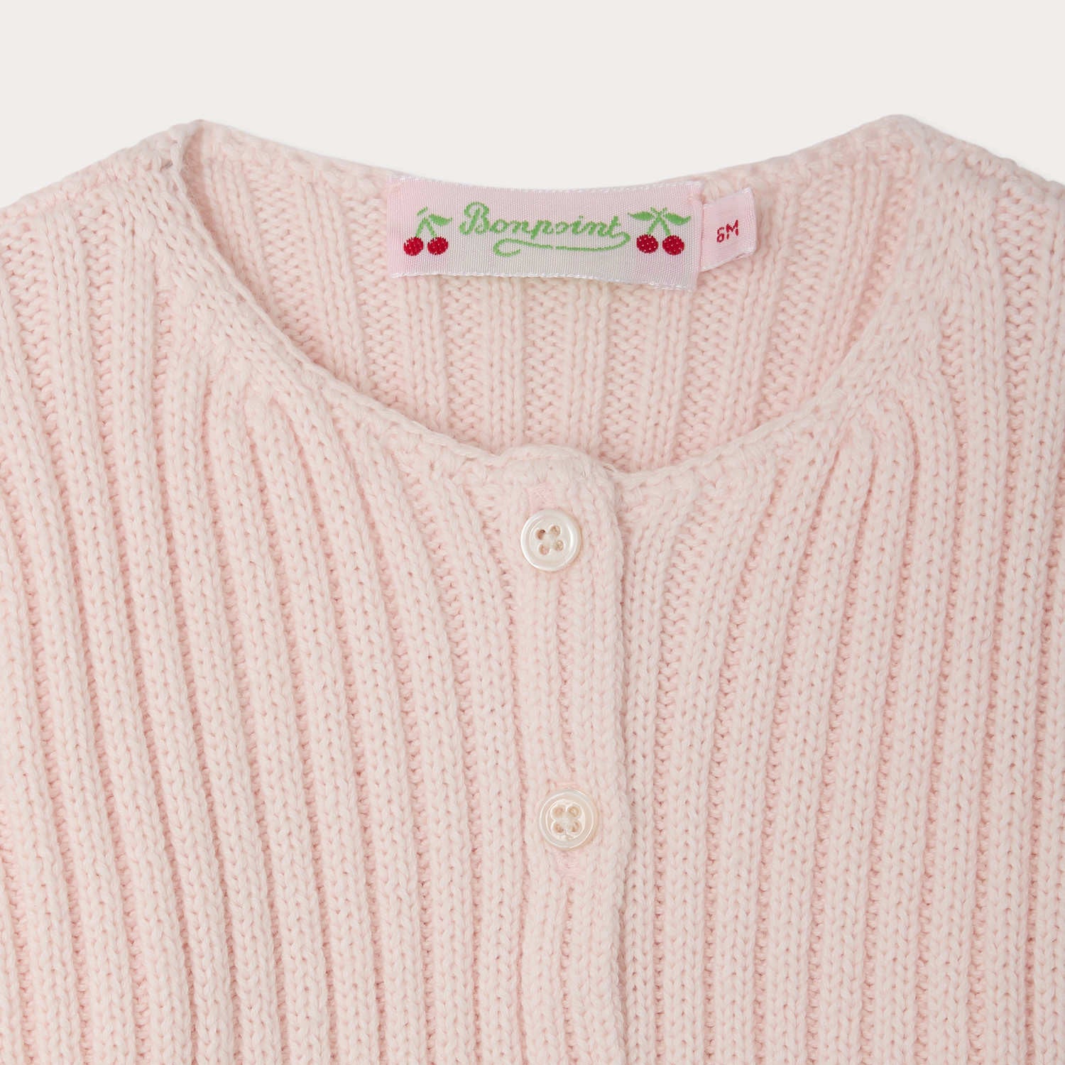 Baby Girls Rose Pink Cotton Cardigan