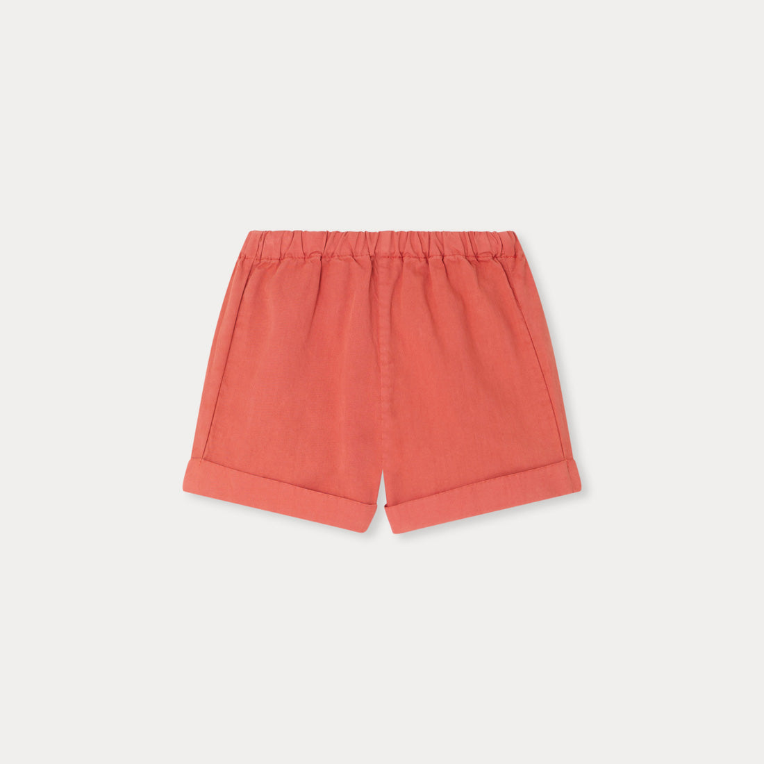 Baby Boys & Girls Orange Pink Cotton Shorts