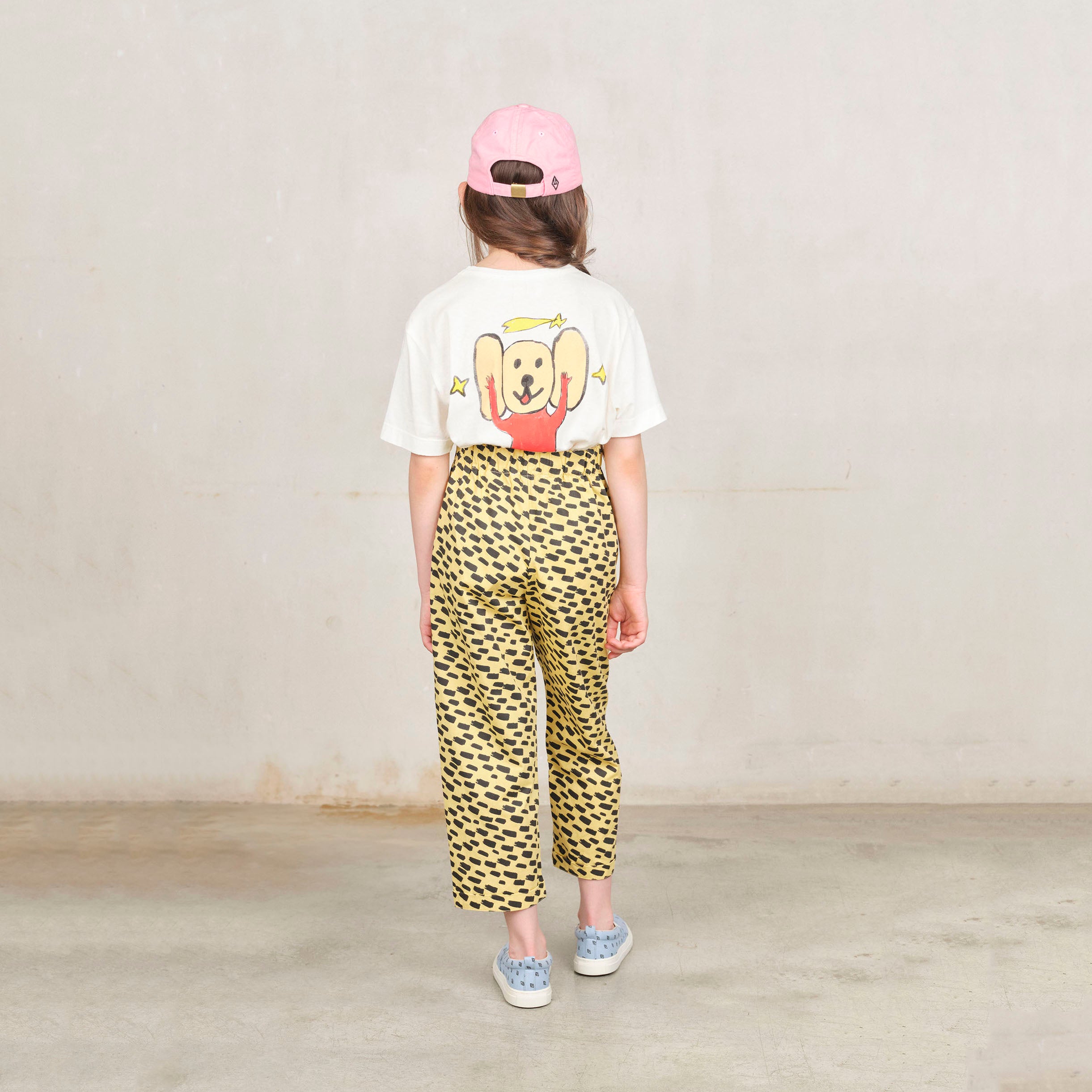 Boys & Girls White Printed Cotton T-Shirt