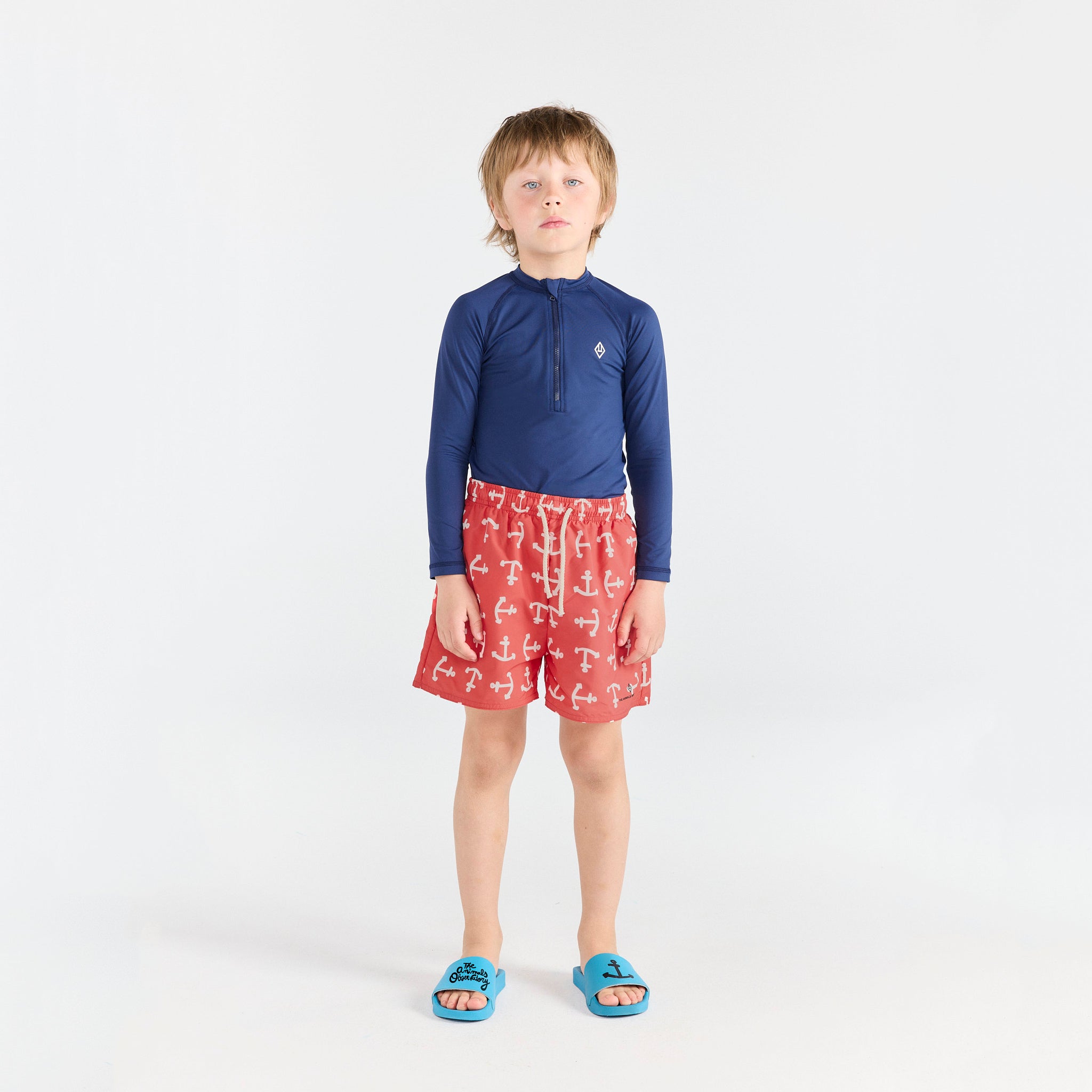 Boys & Girls Dark Blue Swim T-Shirt