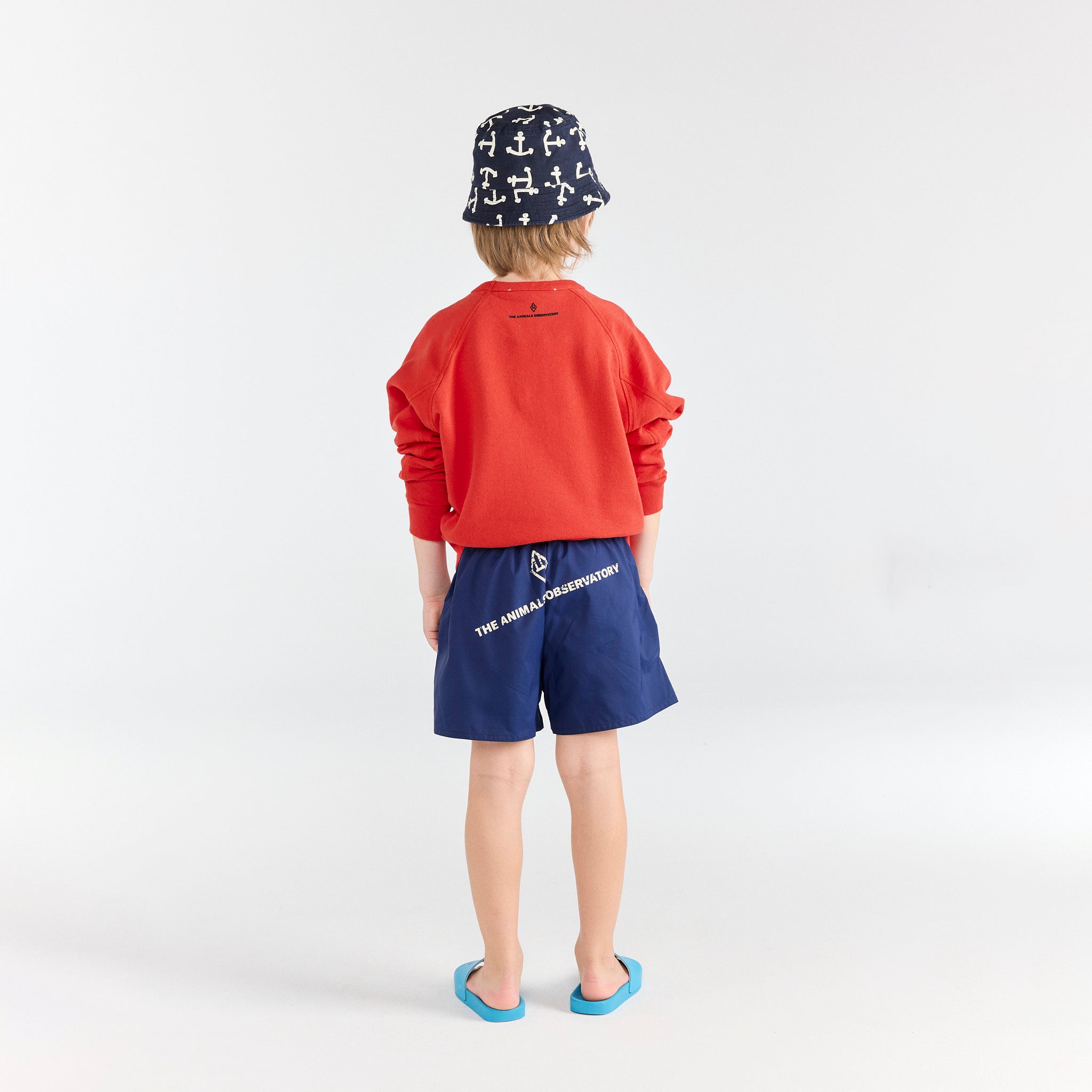 Boys & Girls Red Printed Cotton Sweatshirt