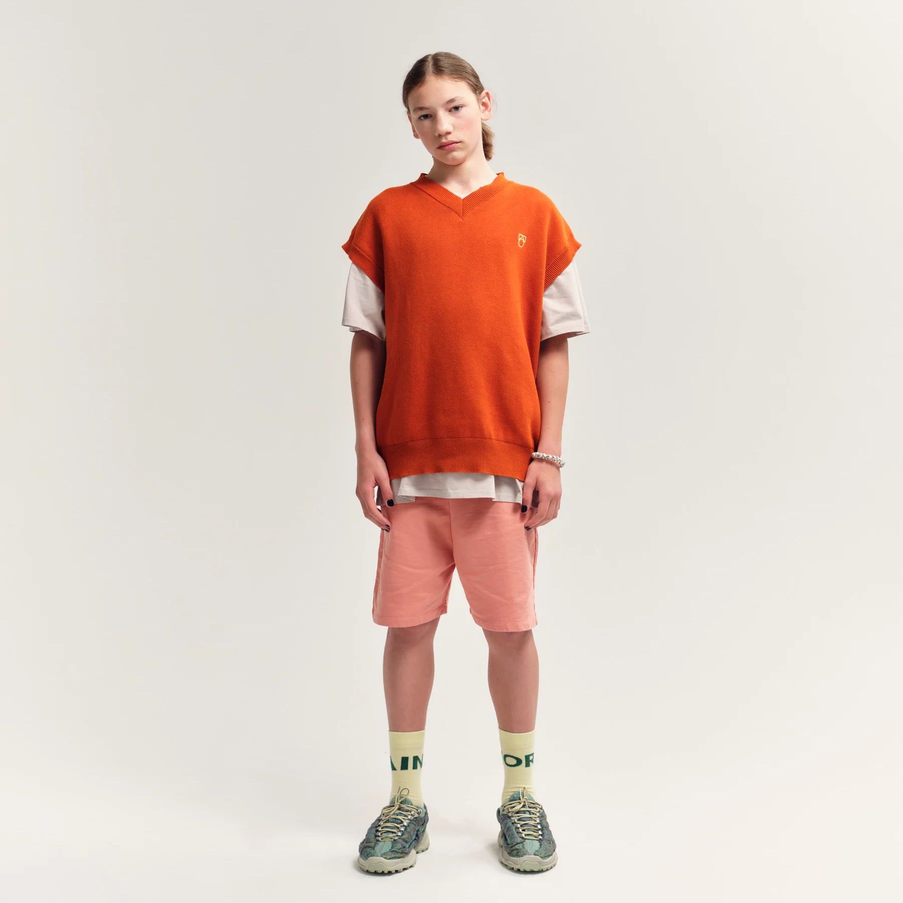 Boys & Girls Pink Cotton Shorts