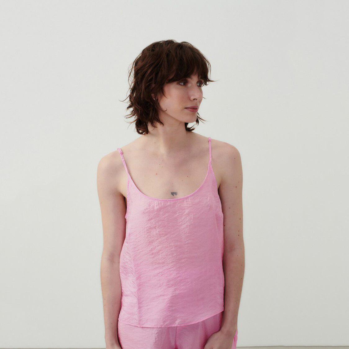 Women Pink Strap Top