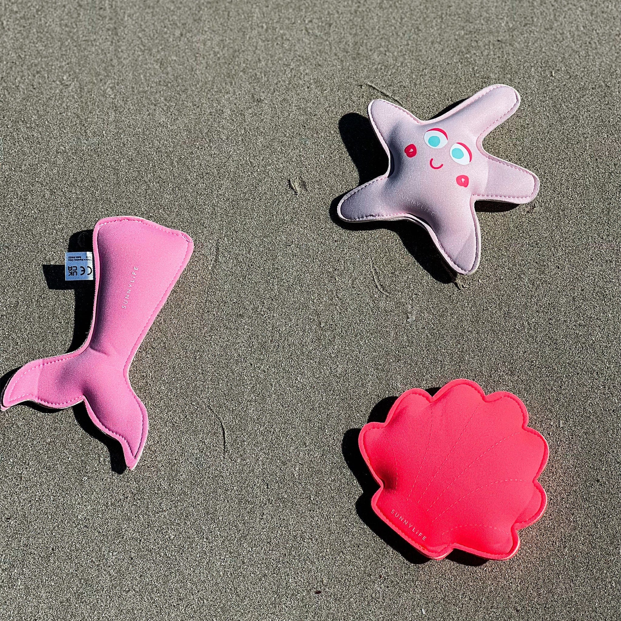 Sunnylife Girls Melody the Mermaid Set of 3 Dive Buddies in Pink (18cm)