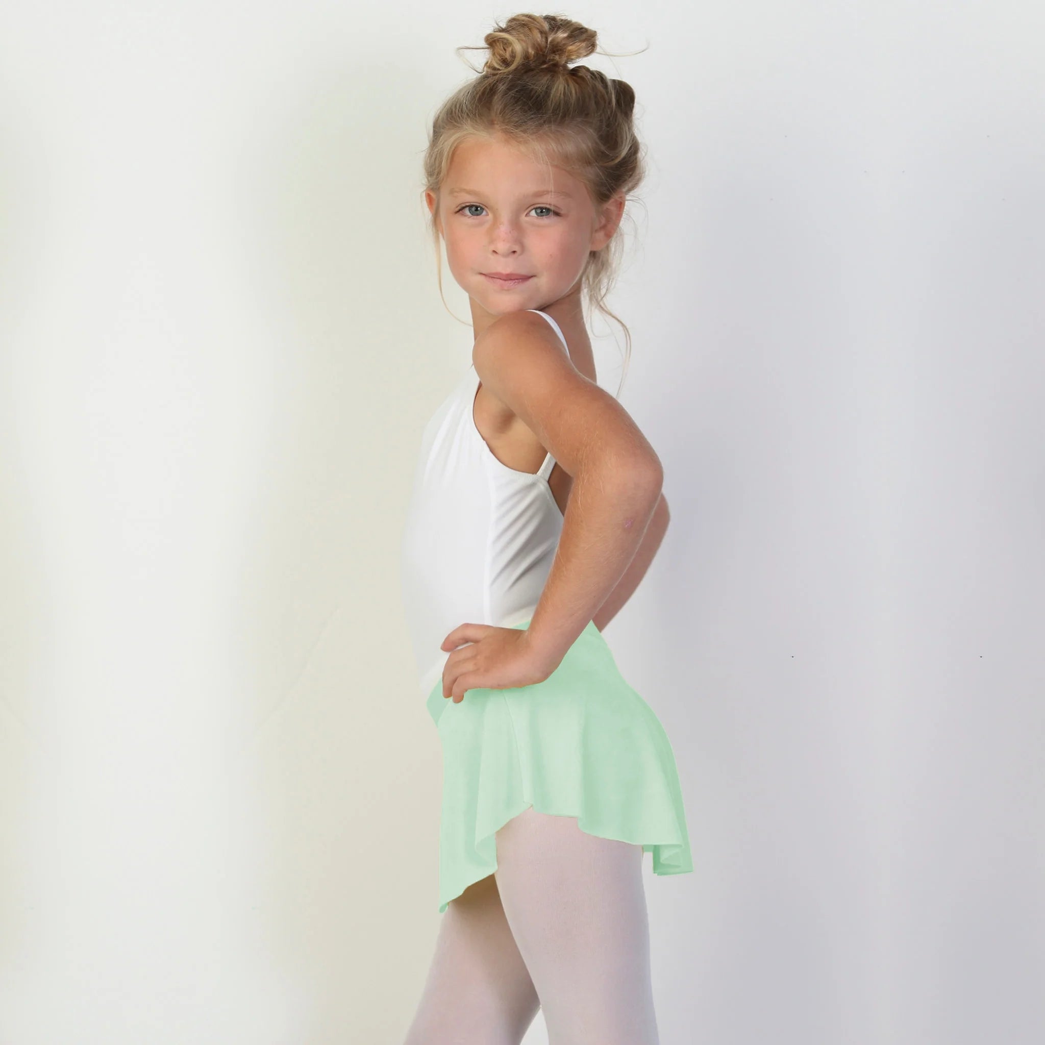 Girls Light Green Ballet Skirt