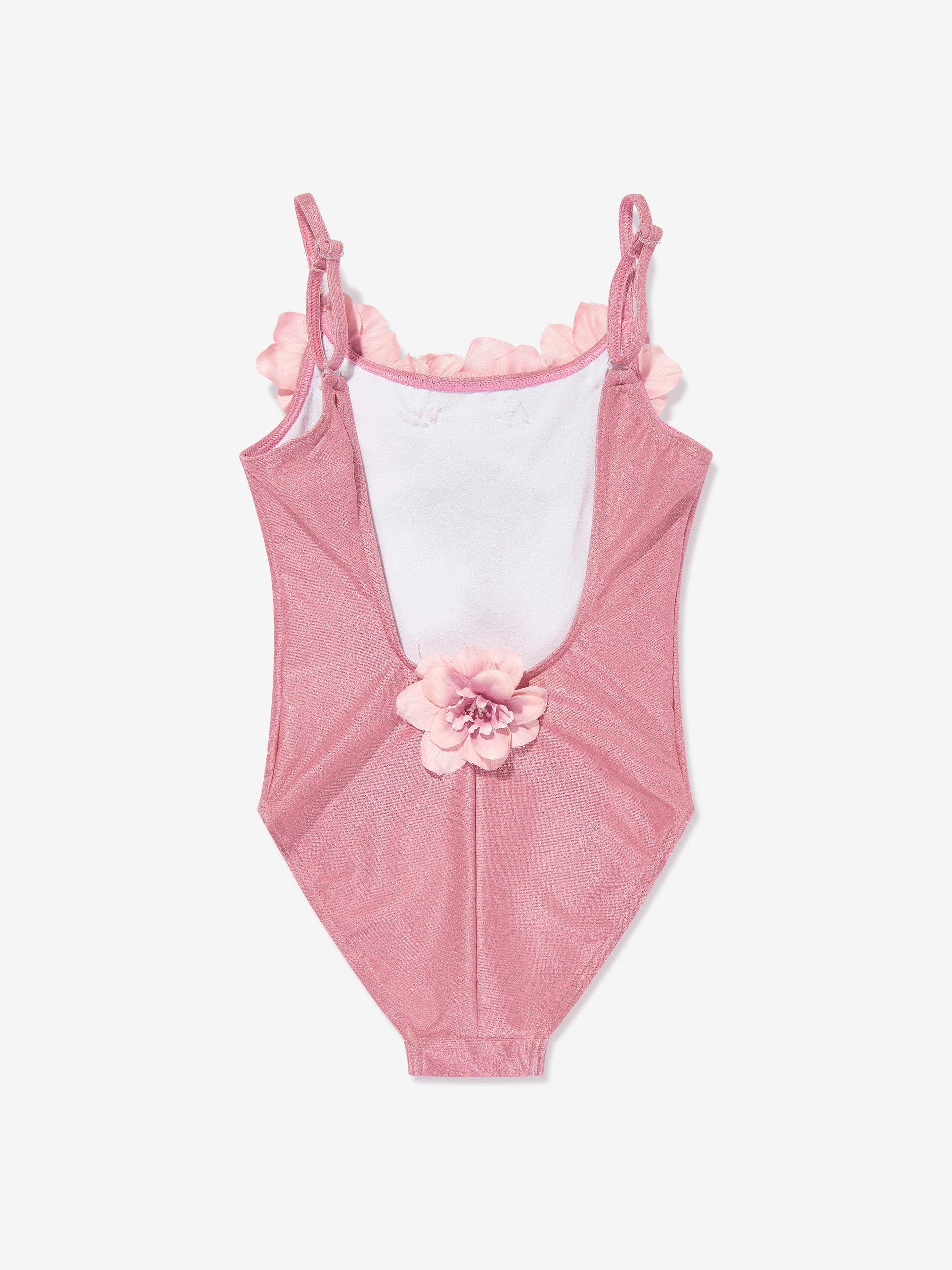Selini Action Girls Flower Swimsuit in Pink