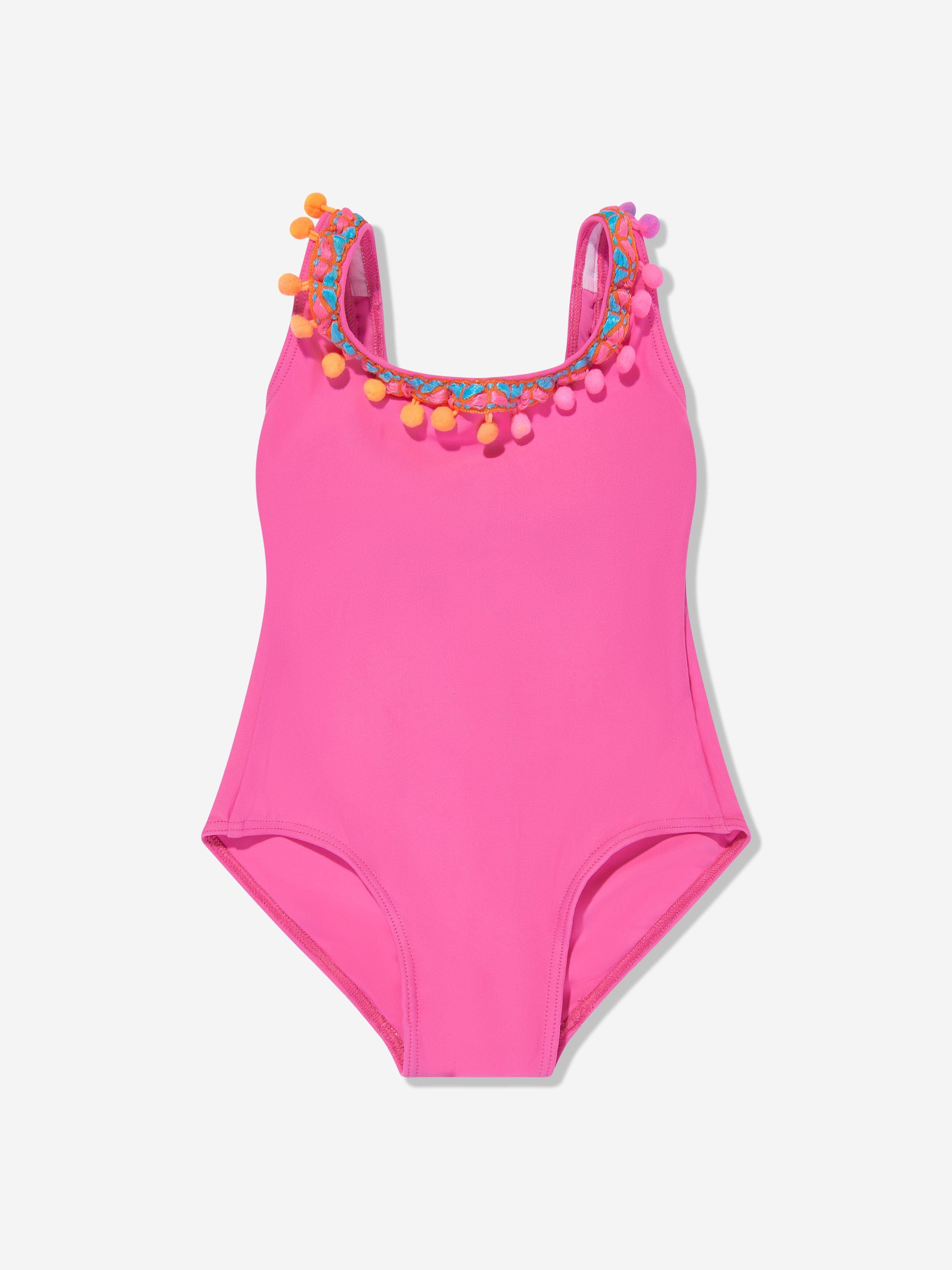 Selini Action Girls Pom Pom Swimsuit in Blue