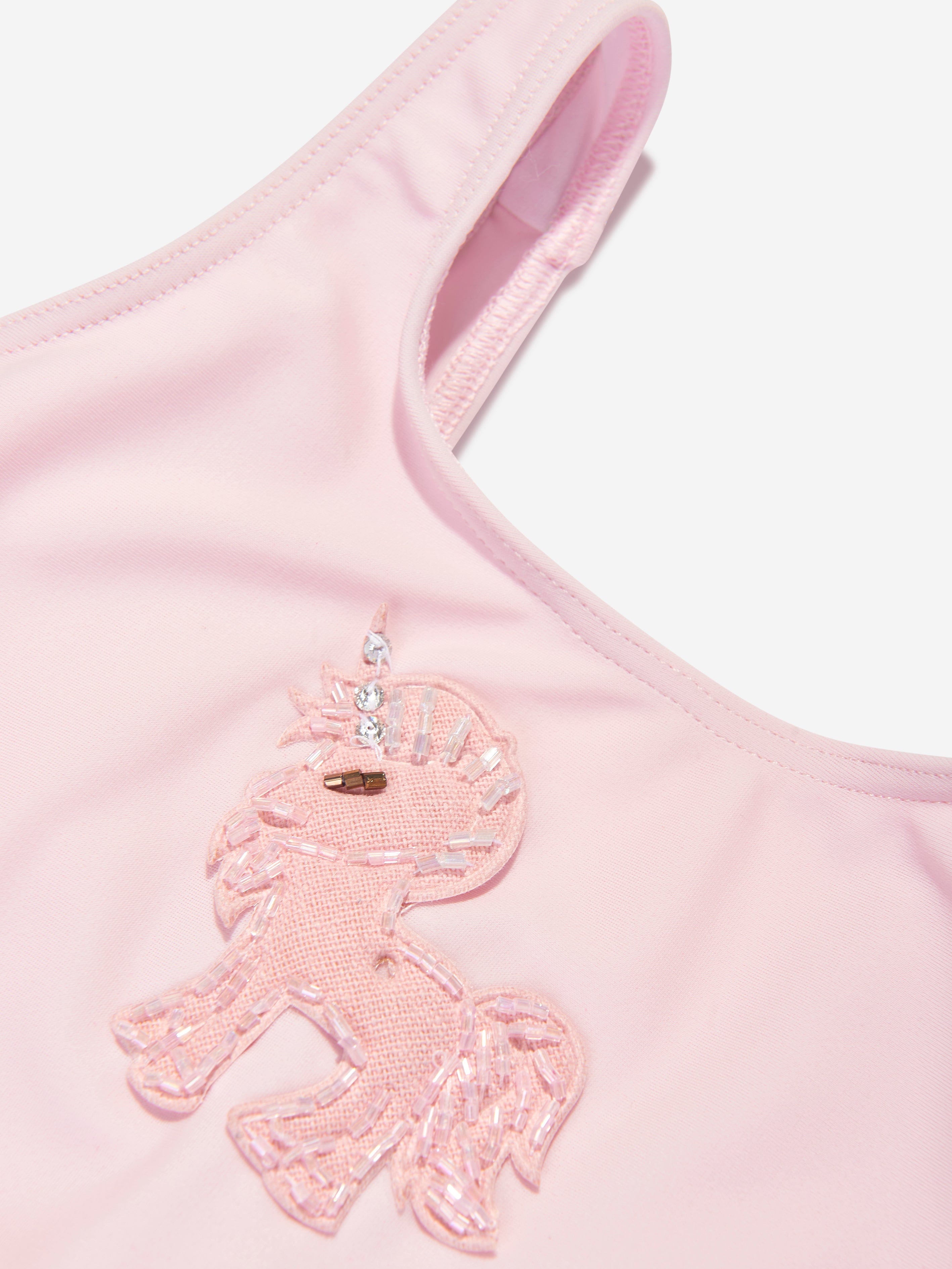 Selini Action Girls Bow Bikini in Pink
