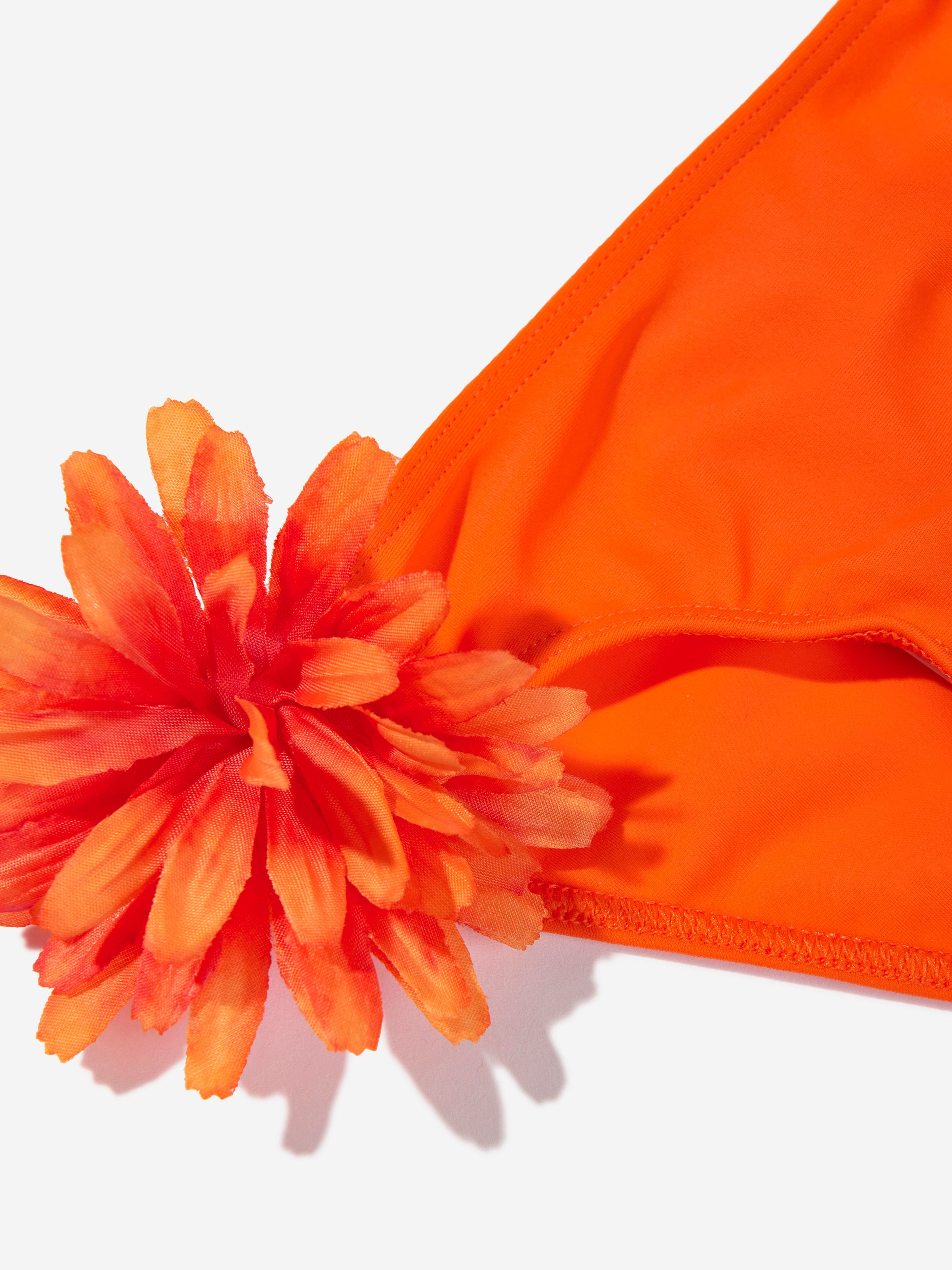 Selini Action Girls Flower Bikini in Orange
