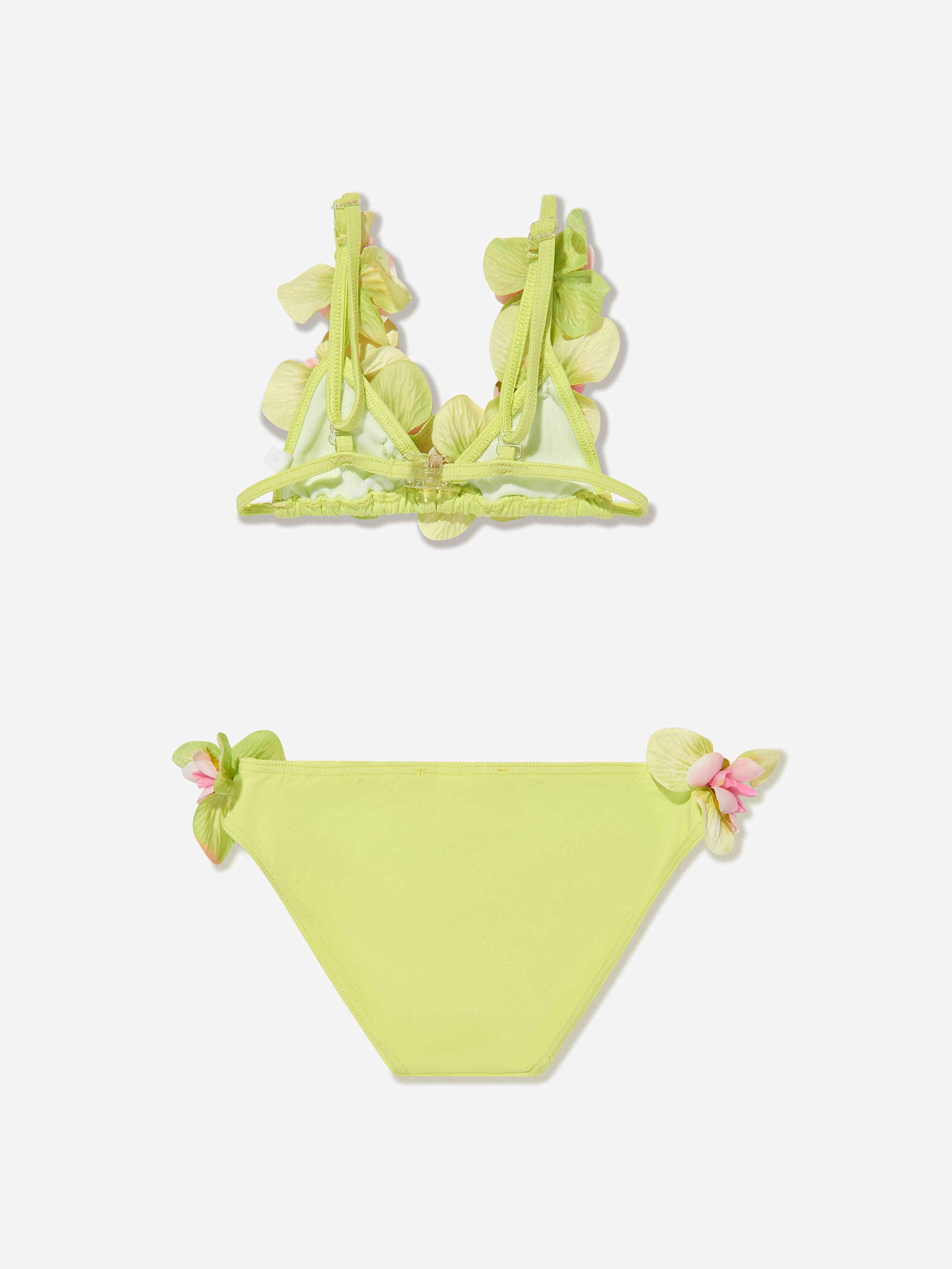 Selini Action Girls Flower Bikini in Green