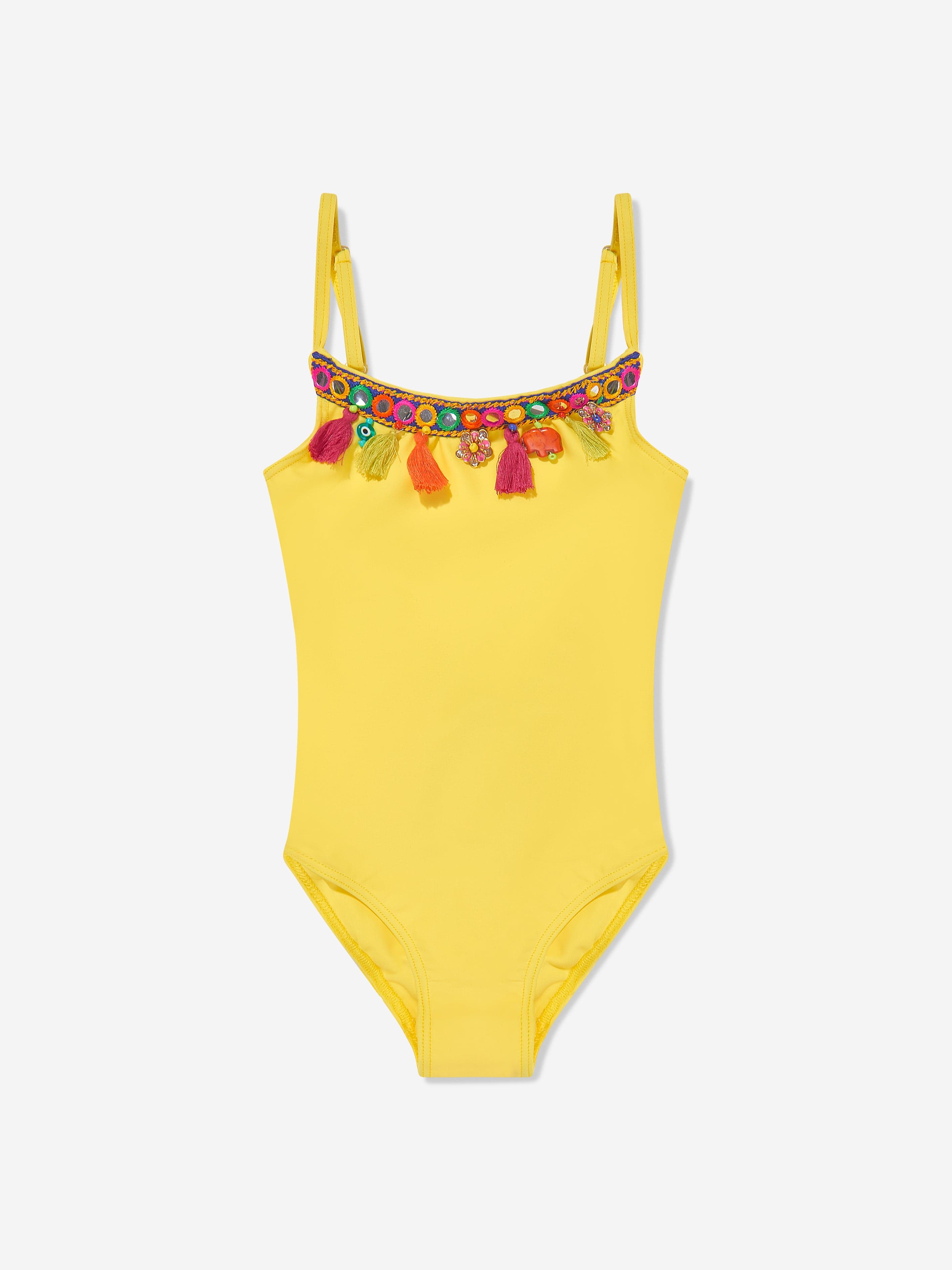 Selini Action Girls Boho Swimsuit in Yellow