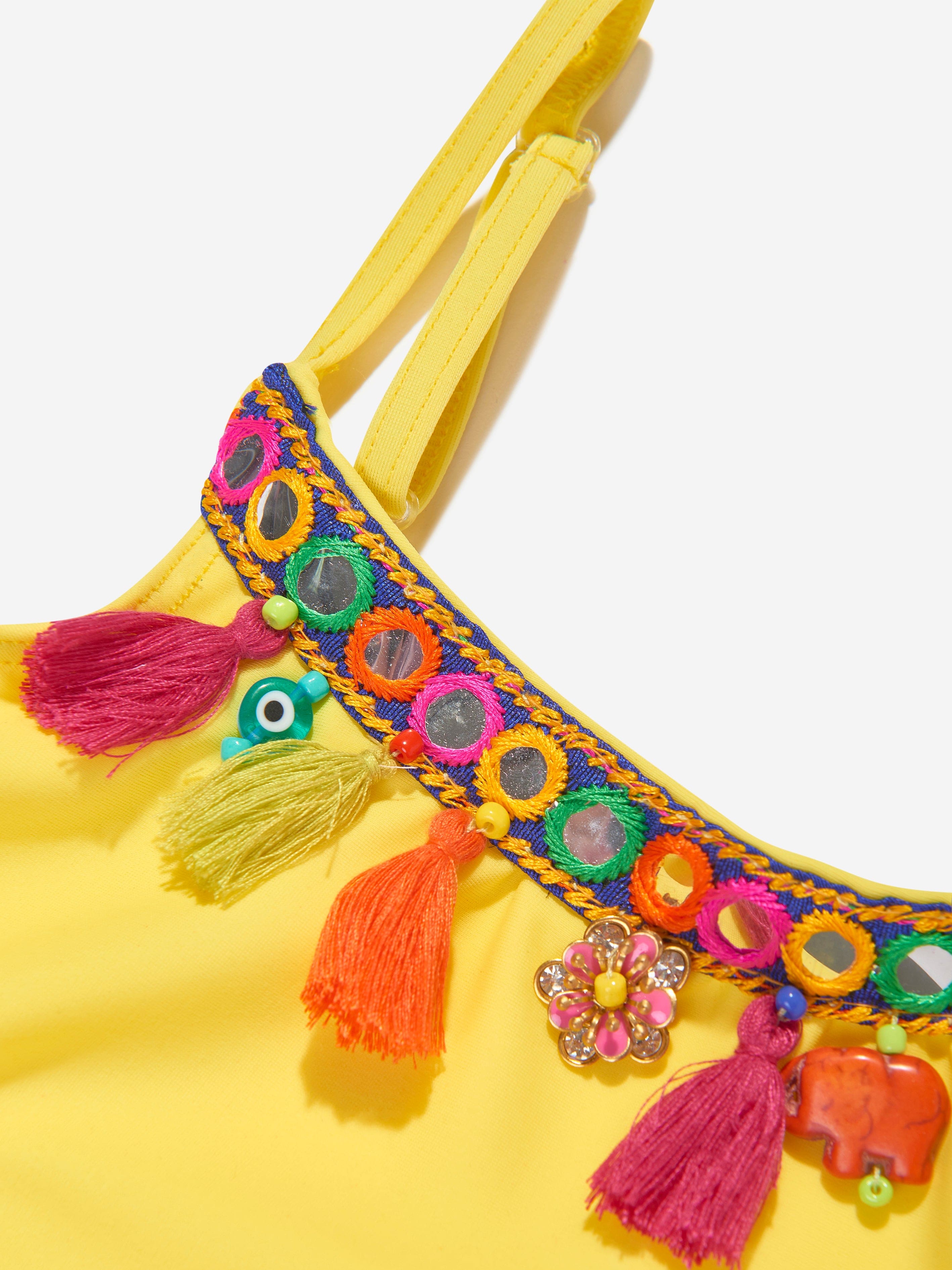 Selini Action Girls Boho Swimsuit in Yellow