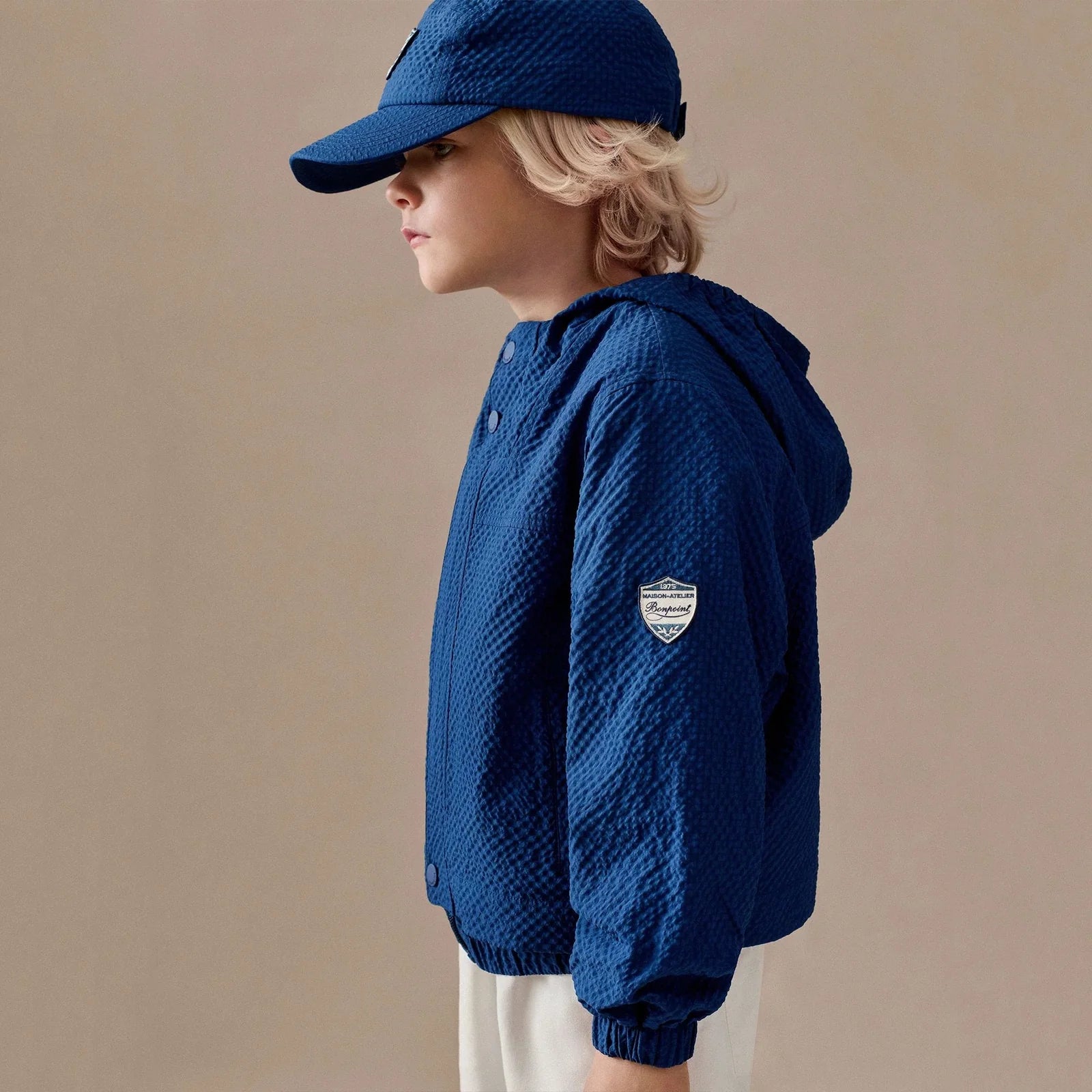 Boys Blue Hooded Jacket