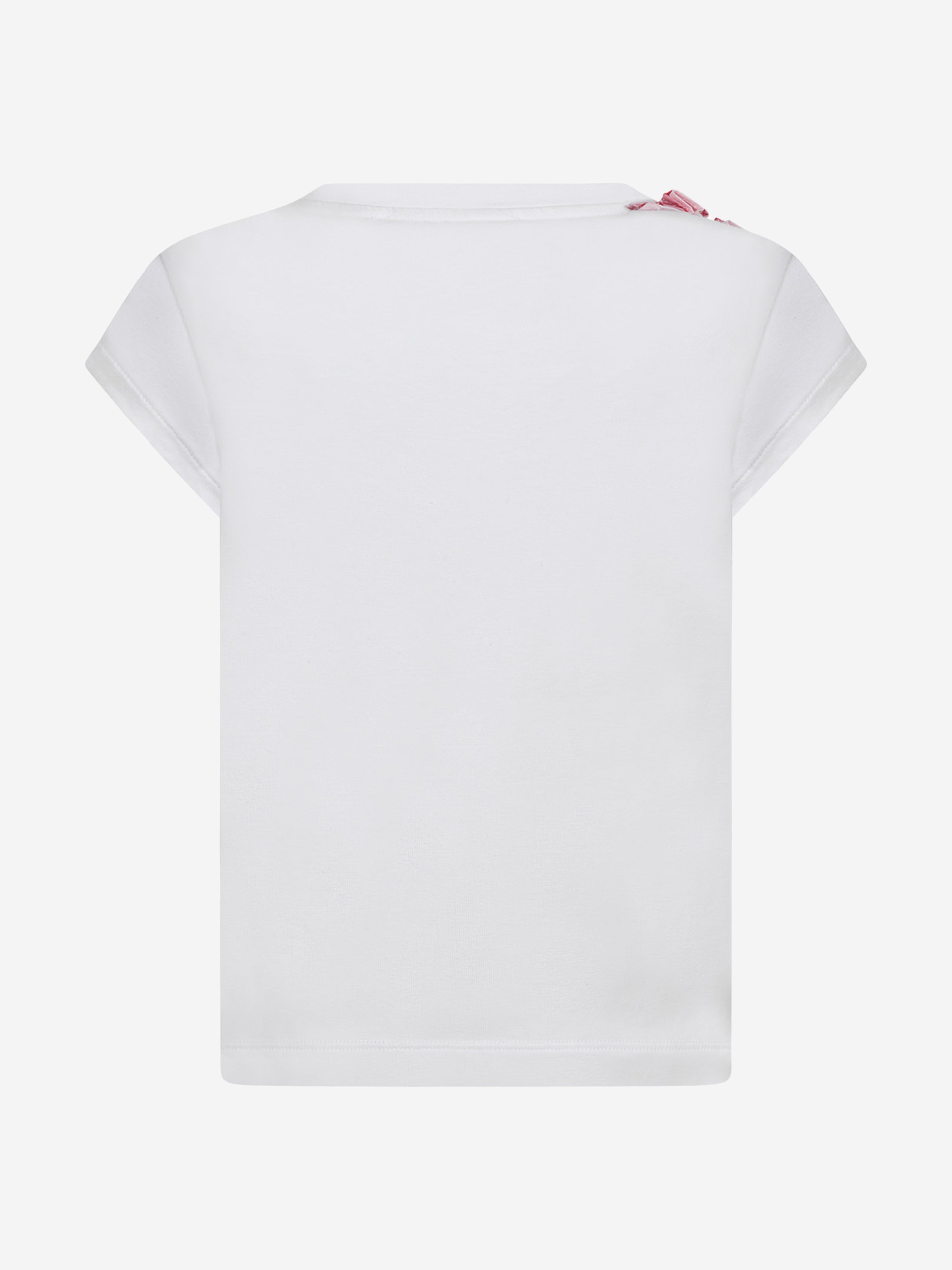 Simonetta Girls Top - & Red RuffCotton Top