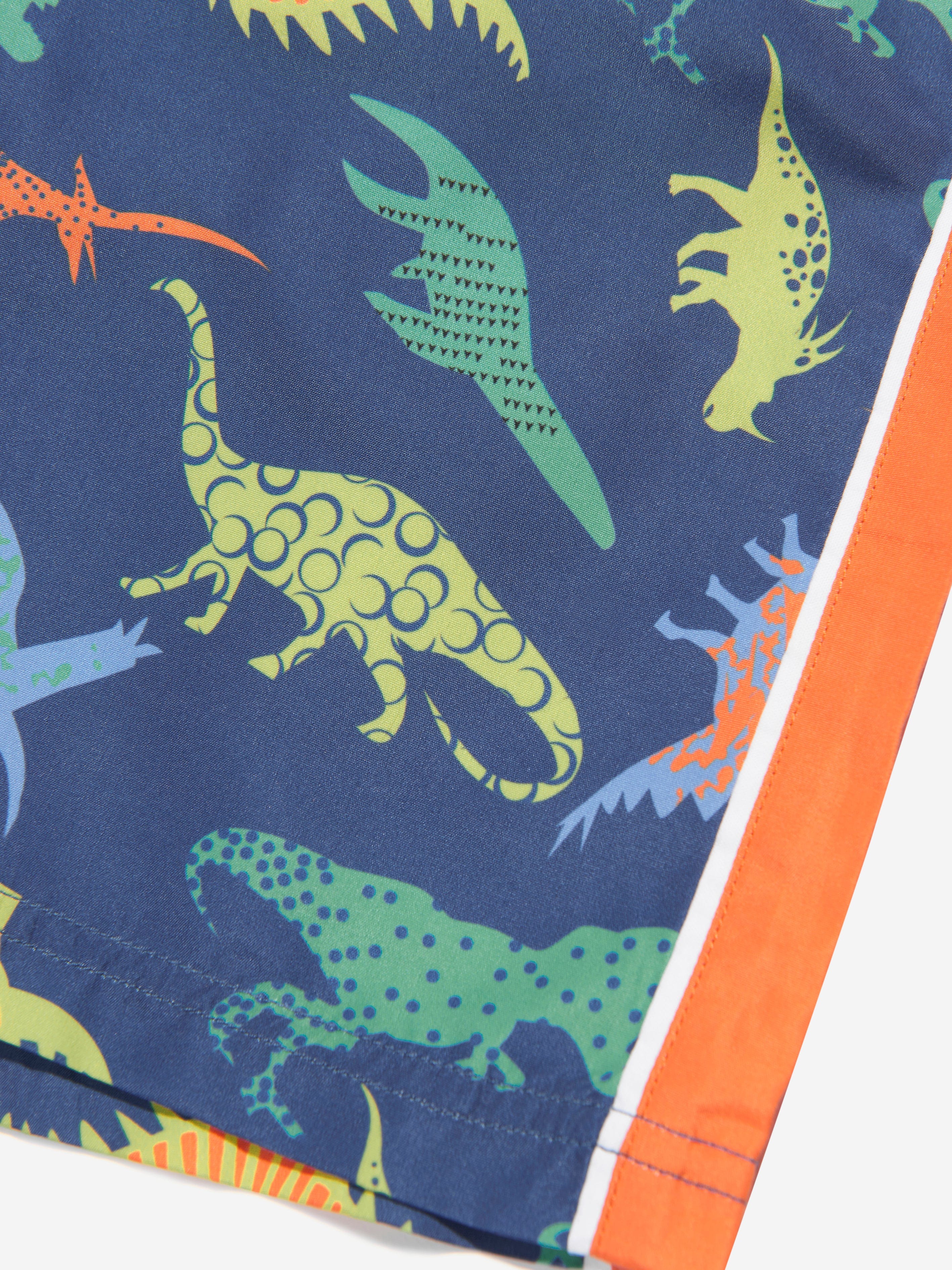 Soli Swim Boys Dinosaur Swim Shorts (UPF50+) in Navy
