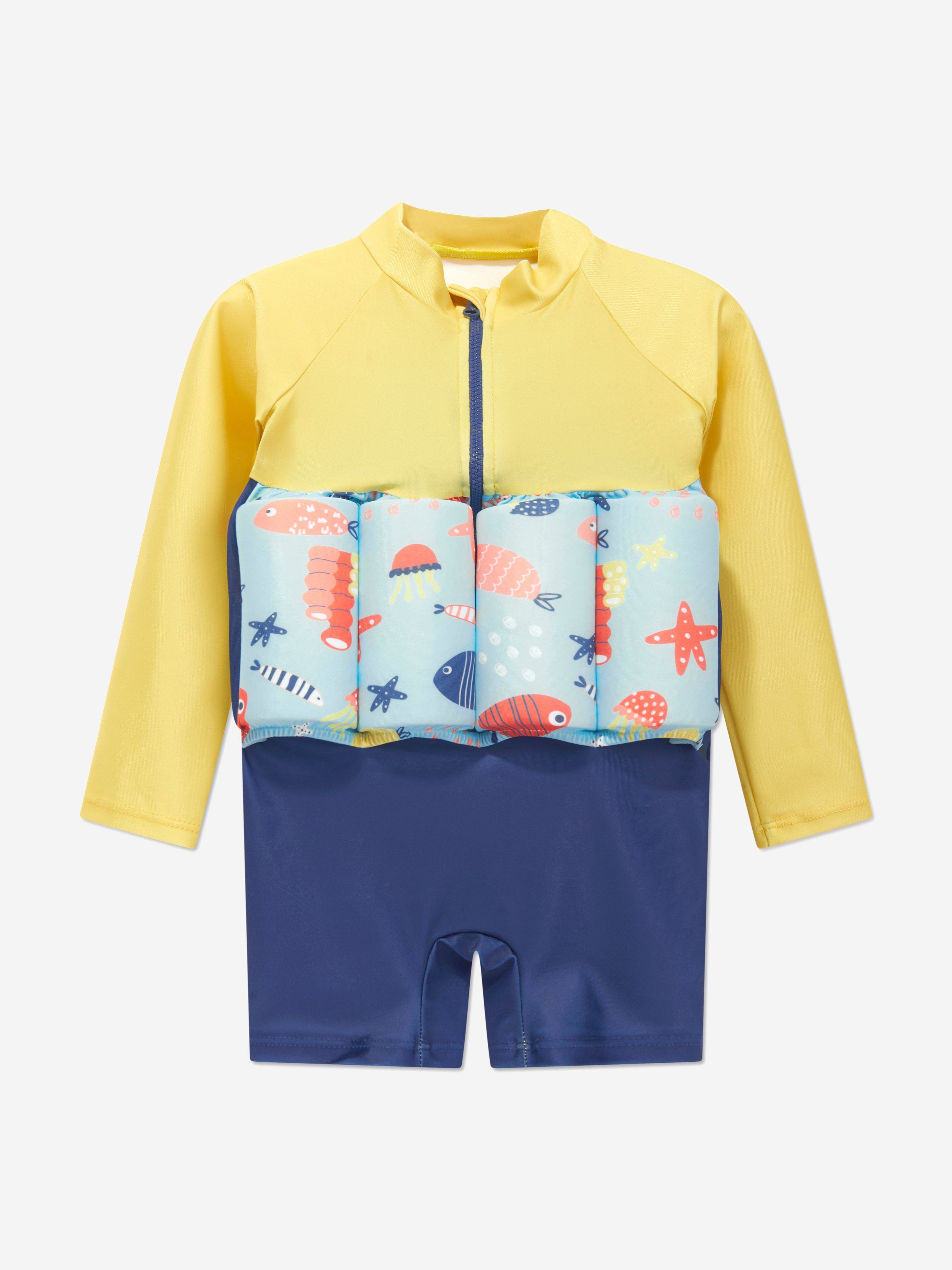 Soli Swim Baby Boys Float Suit (UPF50+) in Multicolour