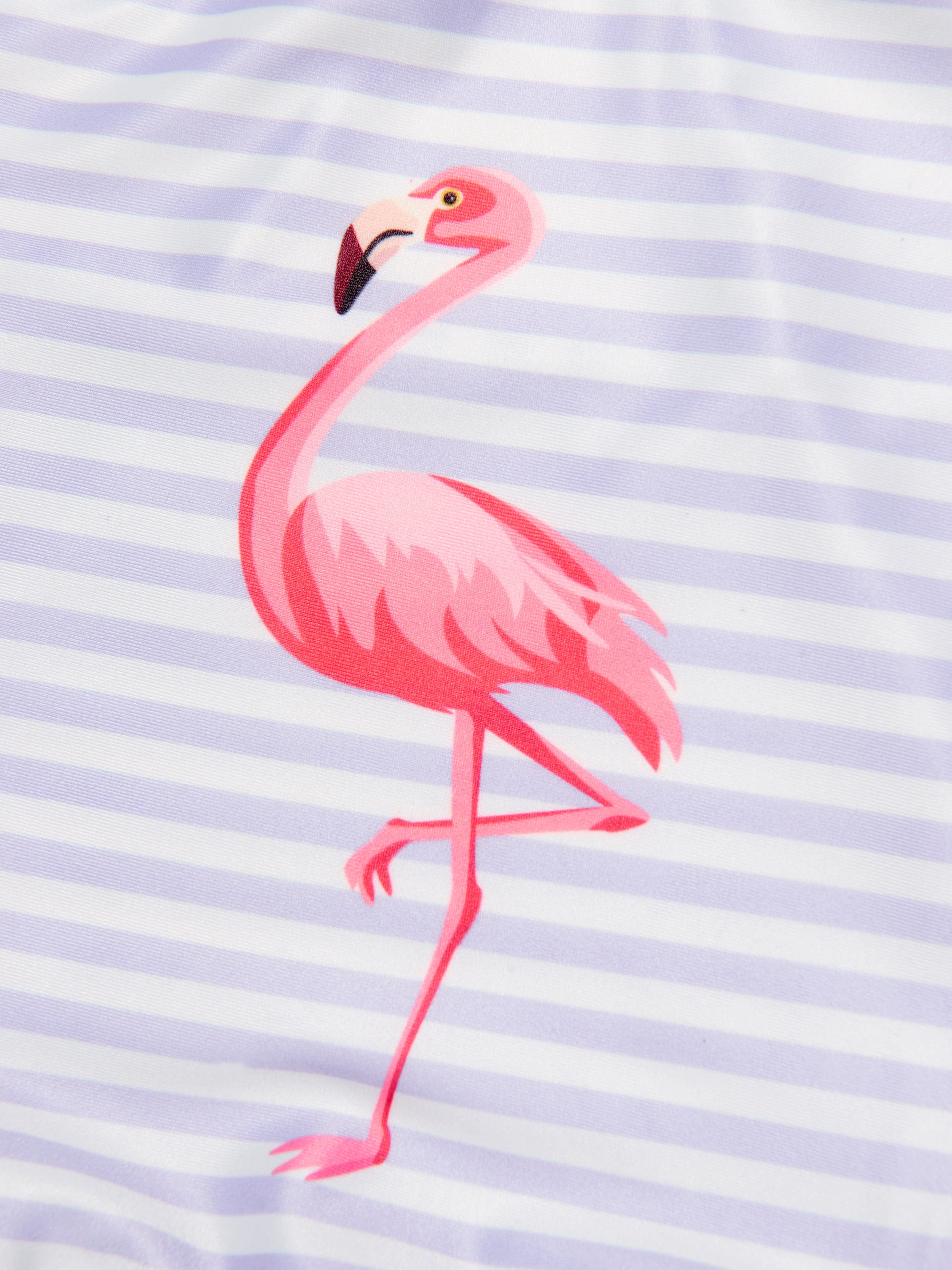 Soli Swim Girls Flamingo Swimsuit (UPF50+) in Purple