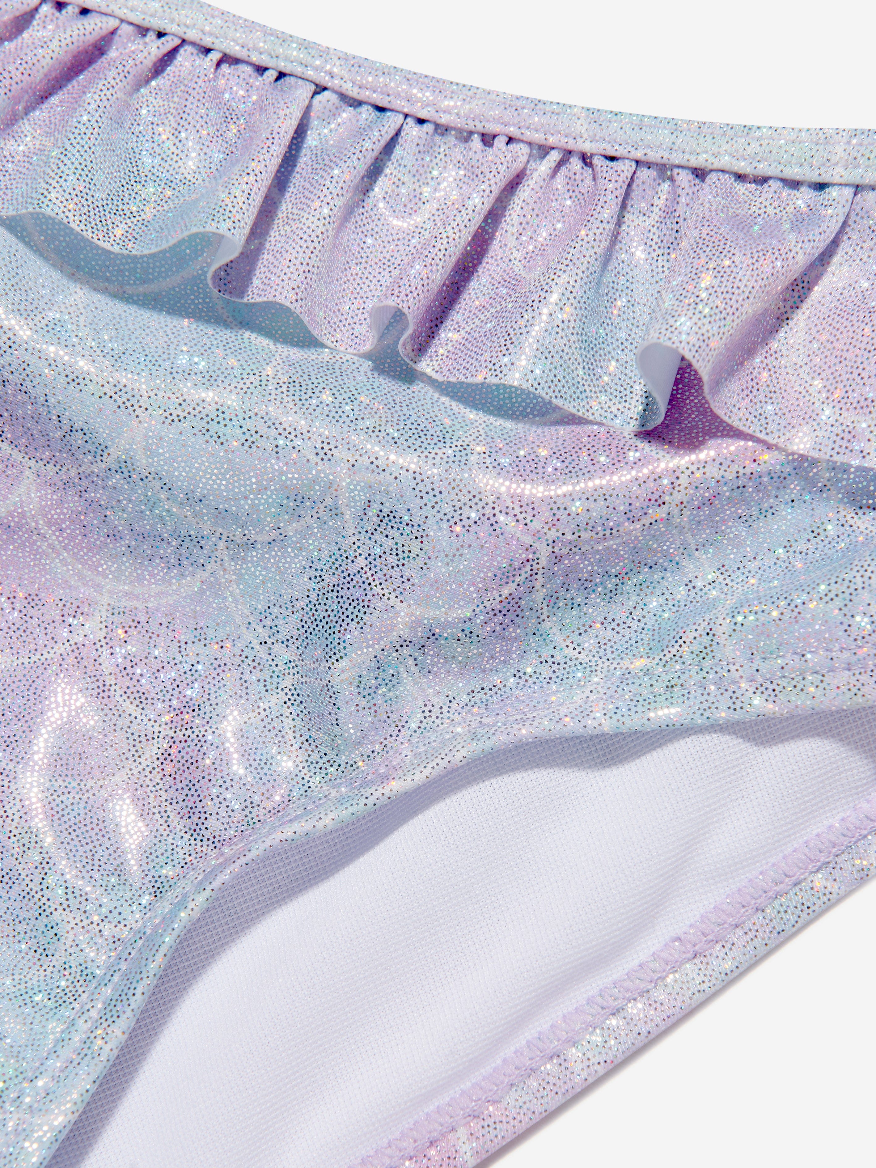 Soli Swim Girls Metallic Mermaid Bikini (UPF50+) in Blue