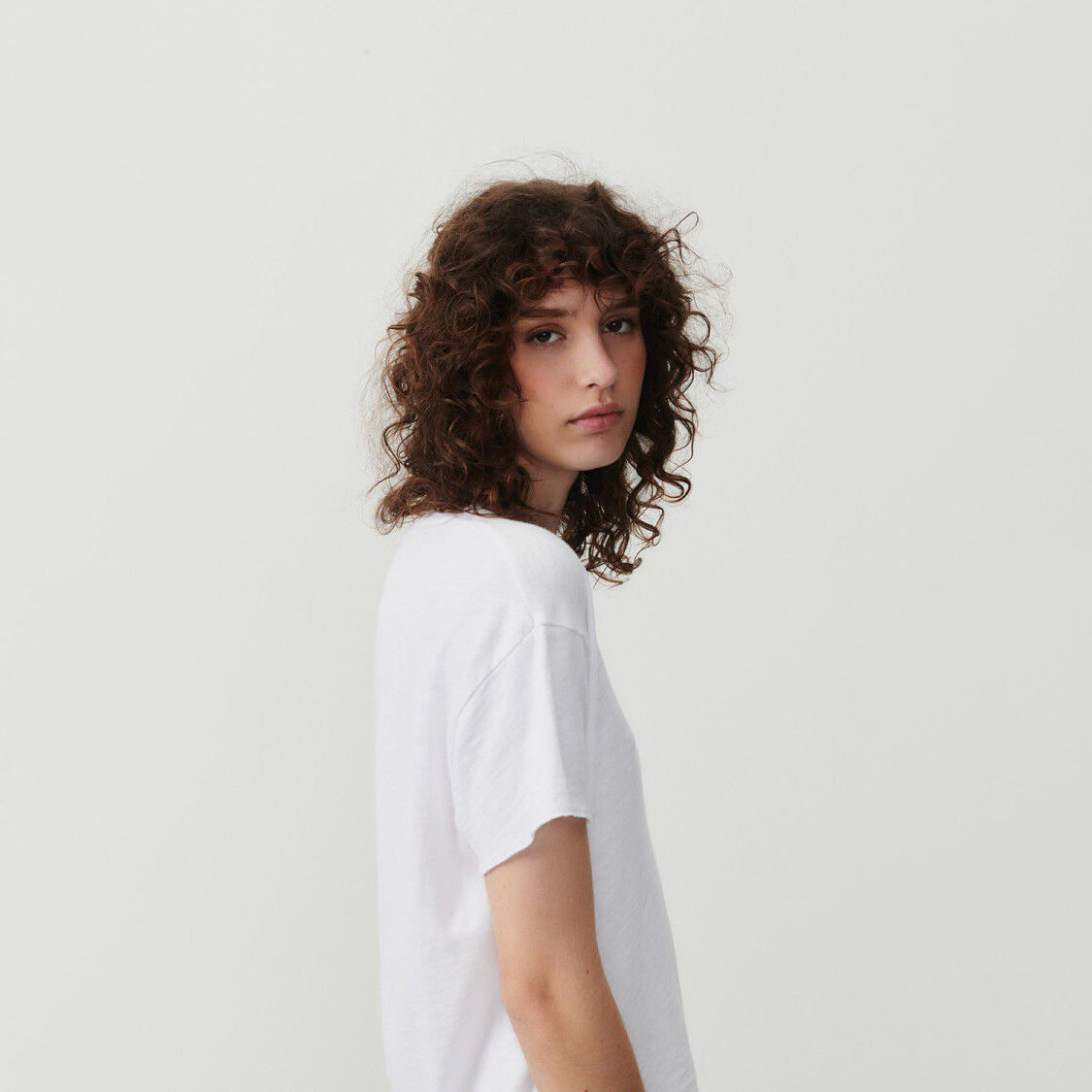 Women White Cotton T-Shirt