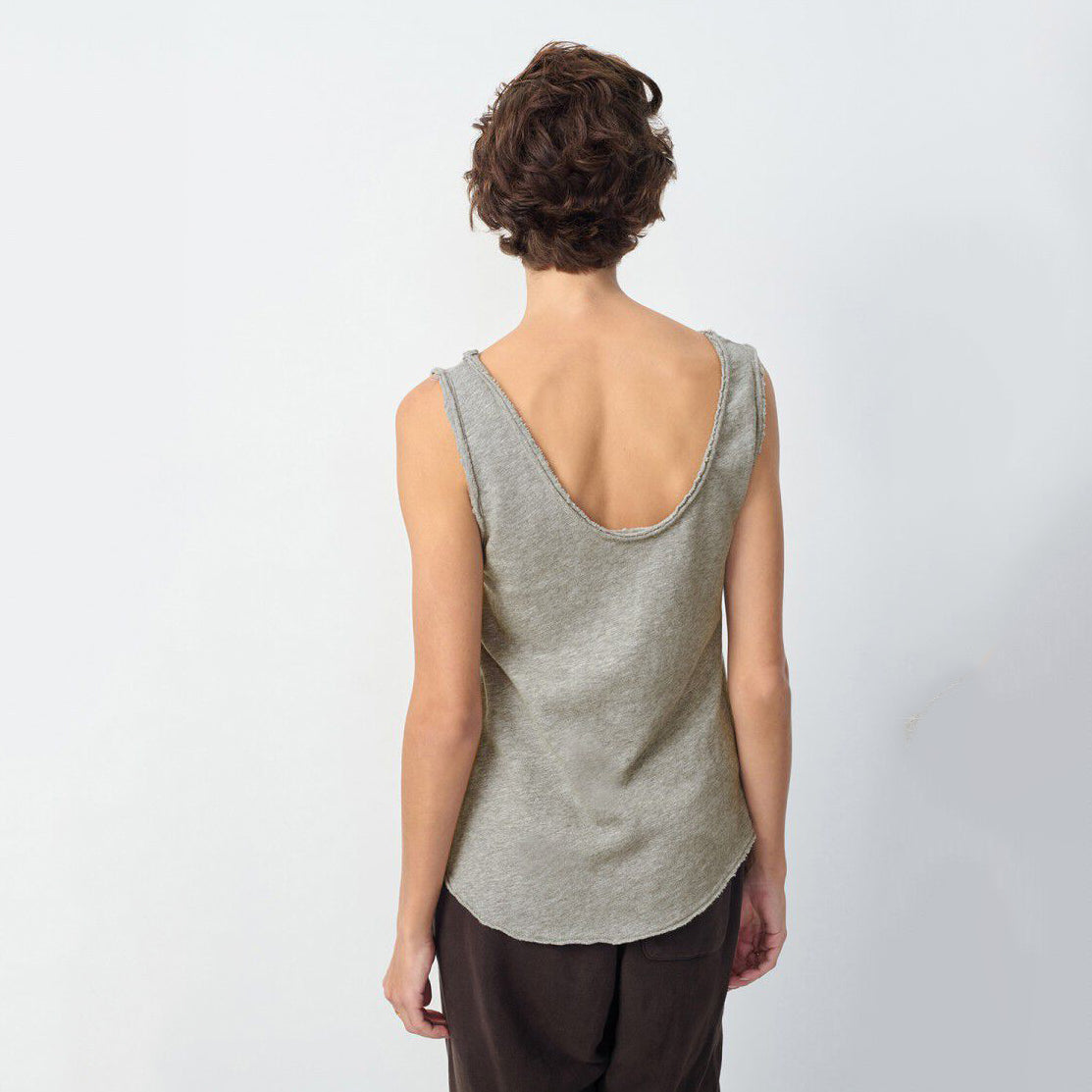 Women Grey Cotton Vest