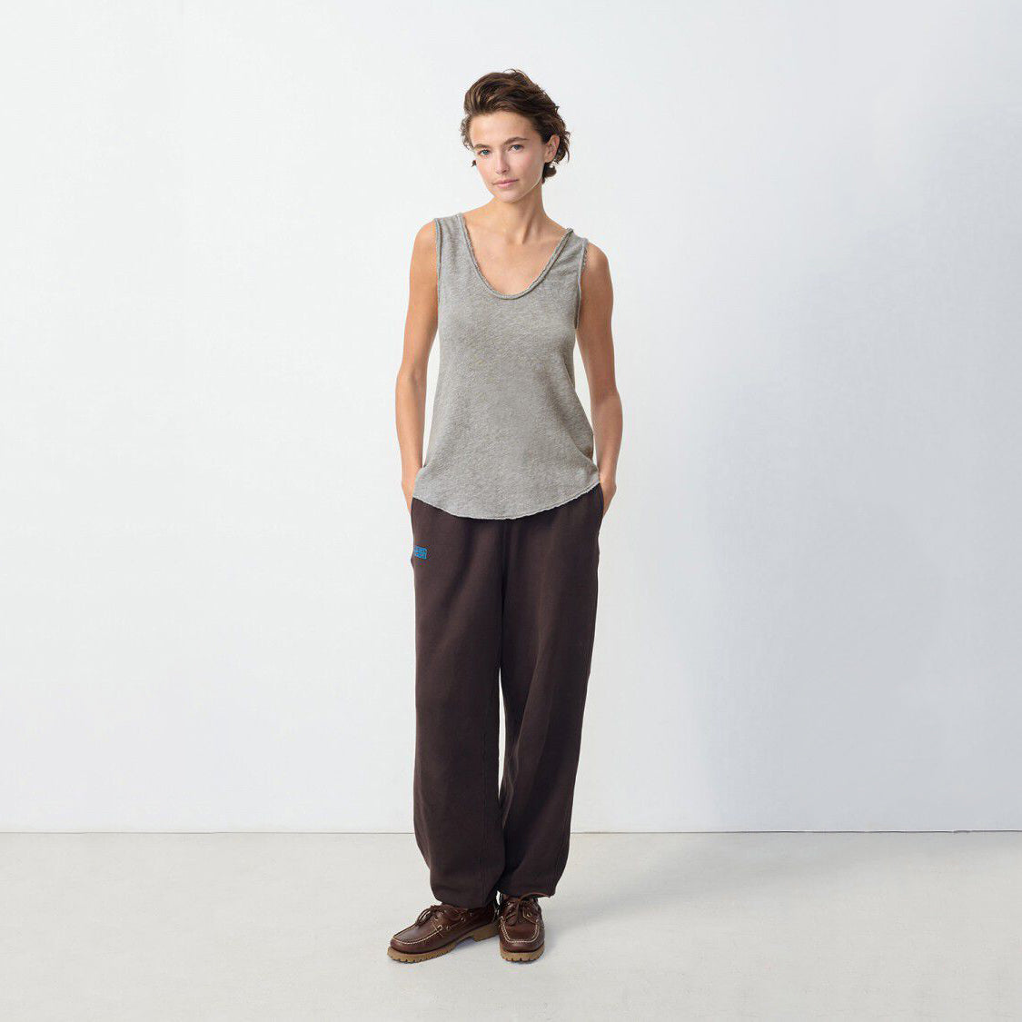 Women Grey Cotton Vest