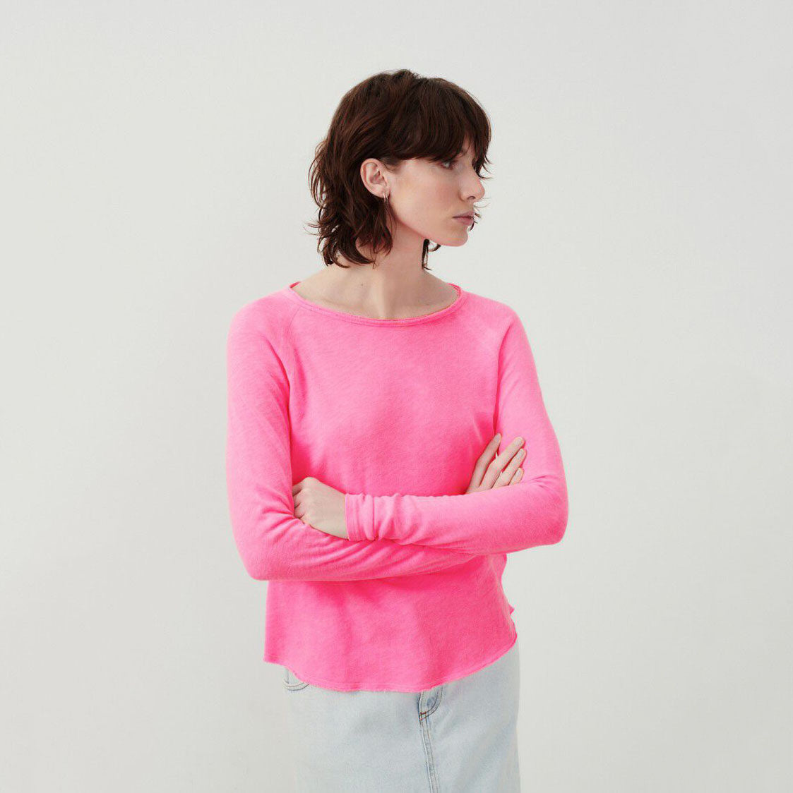 Women Pink Cotton T-Shirt