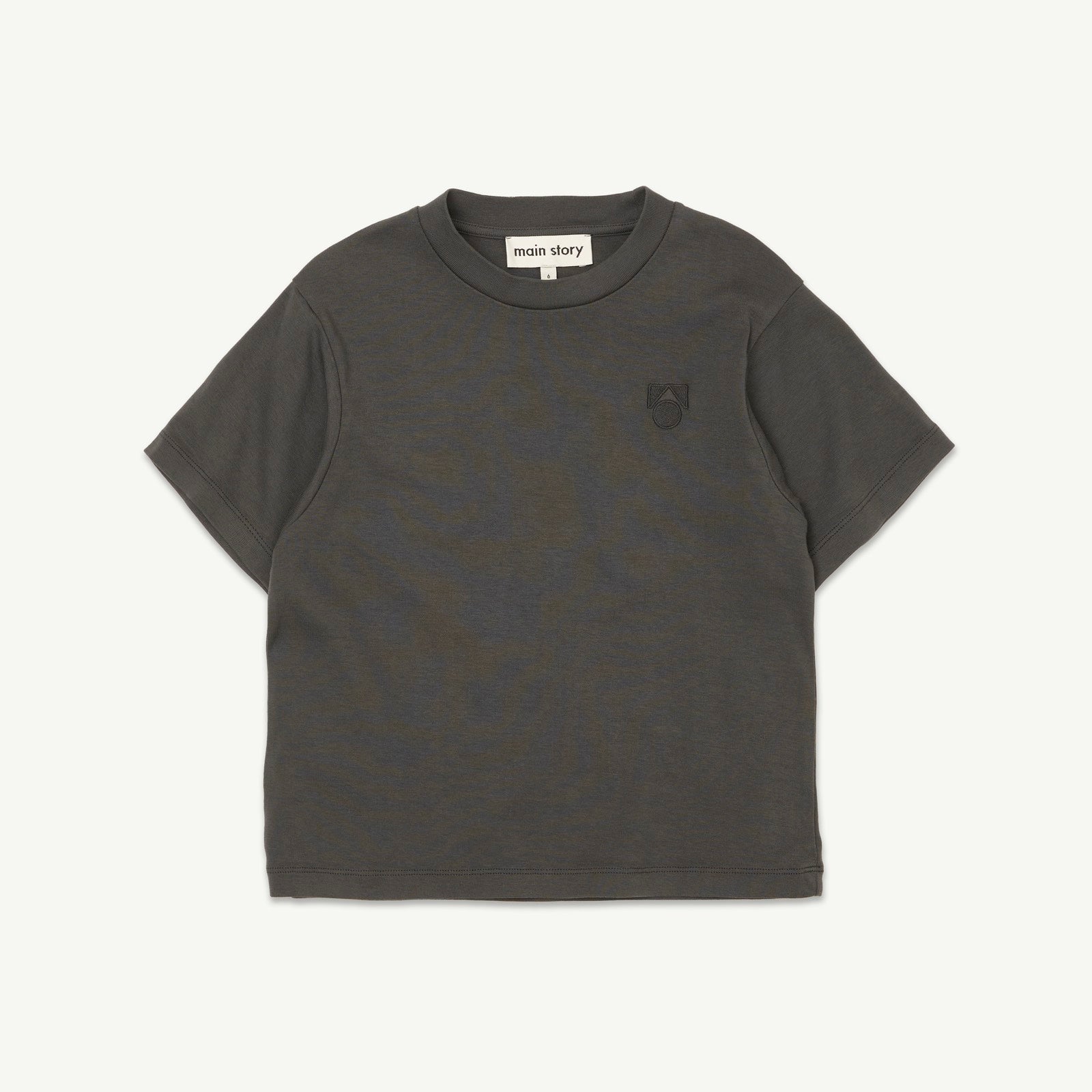 Boys & Girls Dark Brown Cotton T-Shirt